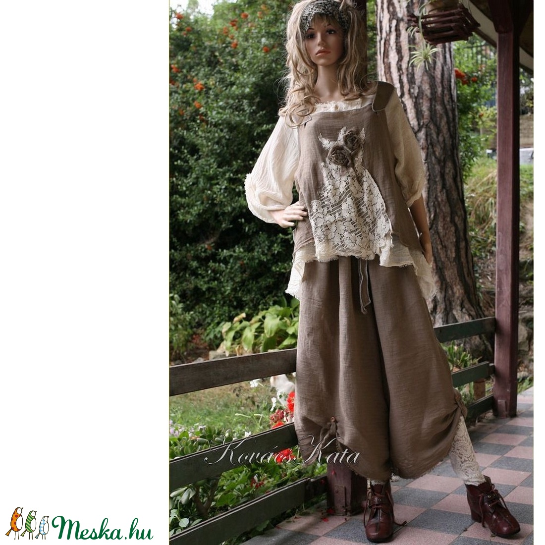 VENEZIA - lagenlook nadrág / mokka - ruha & divat - női ruha - nadrág - Meska.hu VENEZIA - lagenlook nadrág / mokka - ruha & divat - női ruha - nadrág - Meska.hu