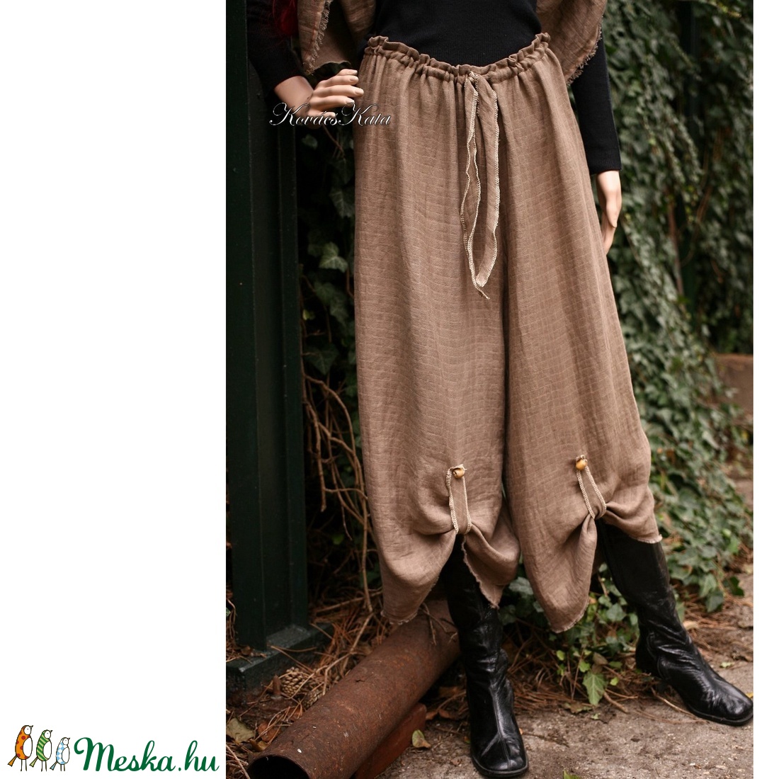 VENEZIA - lagenlook nadrág / mokka - ruha & divat - női ruha - nadrág - Meska.hu VENEZIA - lagenlook nadrág / mokka - ruha & divat - női ruha - nadrág - Meska.hu
