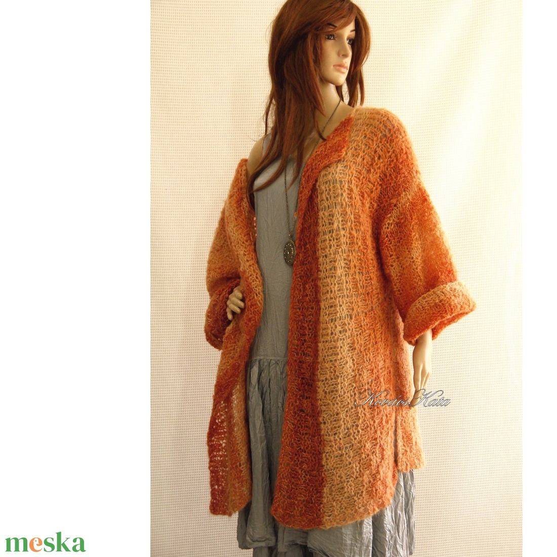 CITRUS - kézzel kötött vintage mohair kabát, kardigán - ruha & divat - női ruha - kabát - Meska.hu CITRUS - kézzel kötött vintage mohair kabát, kardigán - ruha & divat - női ruha - kabát - Meska.hu