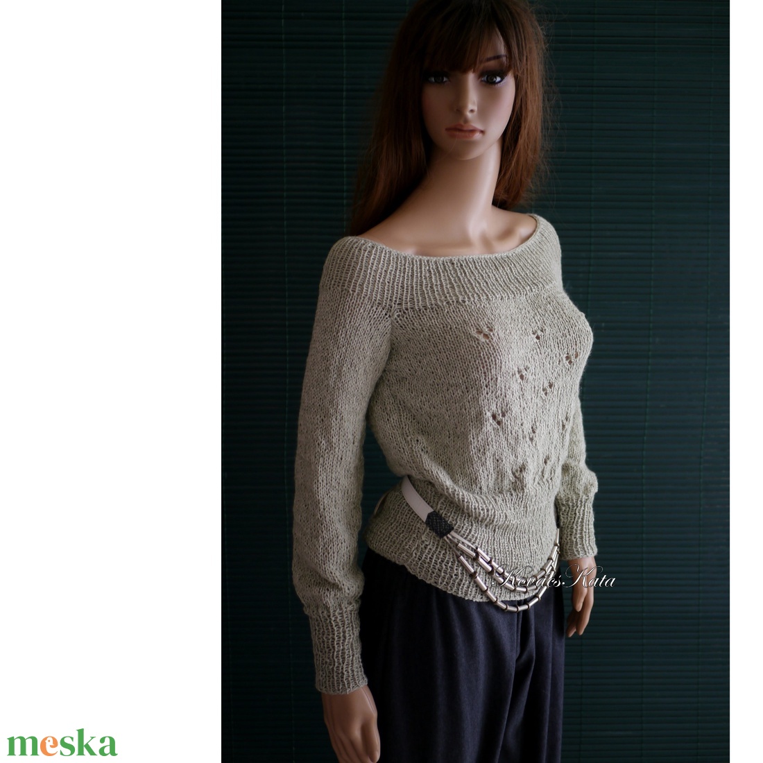 PATSYBabyAlpaca Silk - kézzel kötött exkluzív design pulóver / pisztácia - ruha & divat - női ruha - pulóver - Meska.hu PATSYBabyAlpaca Silk - kézzel kötött exkluzív design pulóver / pisztácia - ruha & divat - női ruha - pulóver - Meska.hu