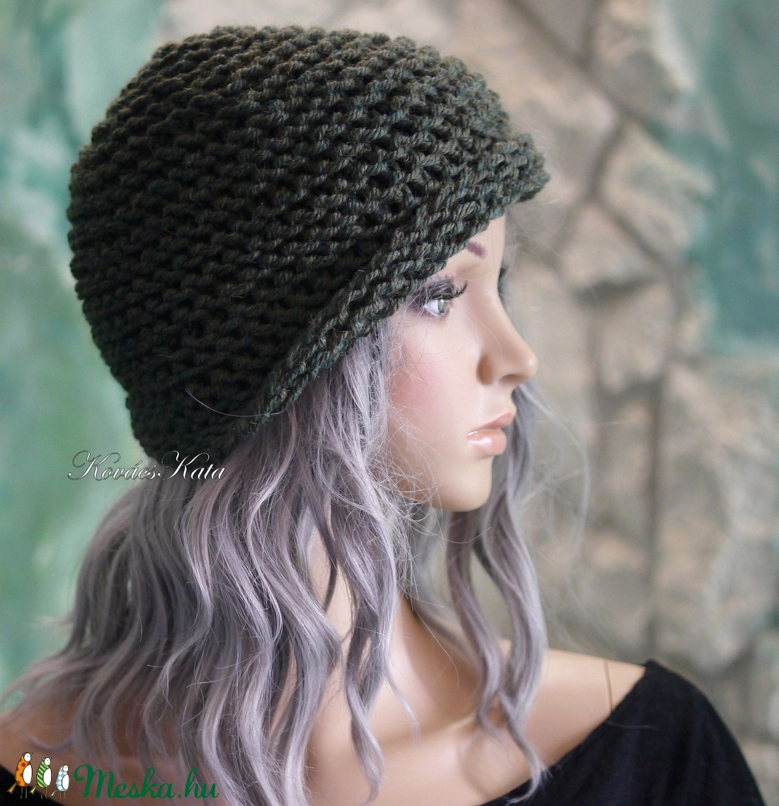 BEANIE/alpaka - trendi kézzel kötött chunky sapka / kekizöld - ruha & divat - sál, sapka, kendő - sapka - Meska.hu BEANIE/alpaka - trendi kézzel kötött chunky sapka / kekizöld - ruha & divat - sál, sapka, kendő - sapka - Meska.hu