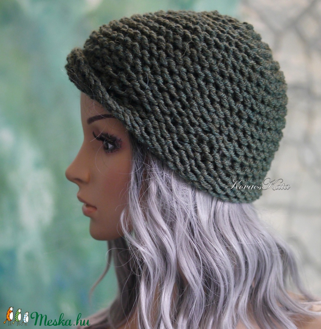 BEANIE/alpaka - trendi kézzel kötött chunky sapka / kekizöld - ruha & divat - sál, sapka, kendő - sapka - Meska.hu BEANIE/alpaka - trendi kézzel kötött chunky sapka / kekizöld - ruha & divat - sál, sapka, kendő - sapka - Meska.hu