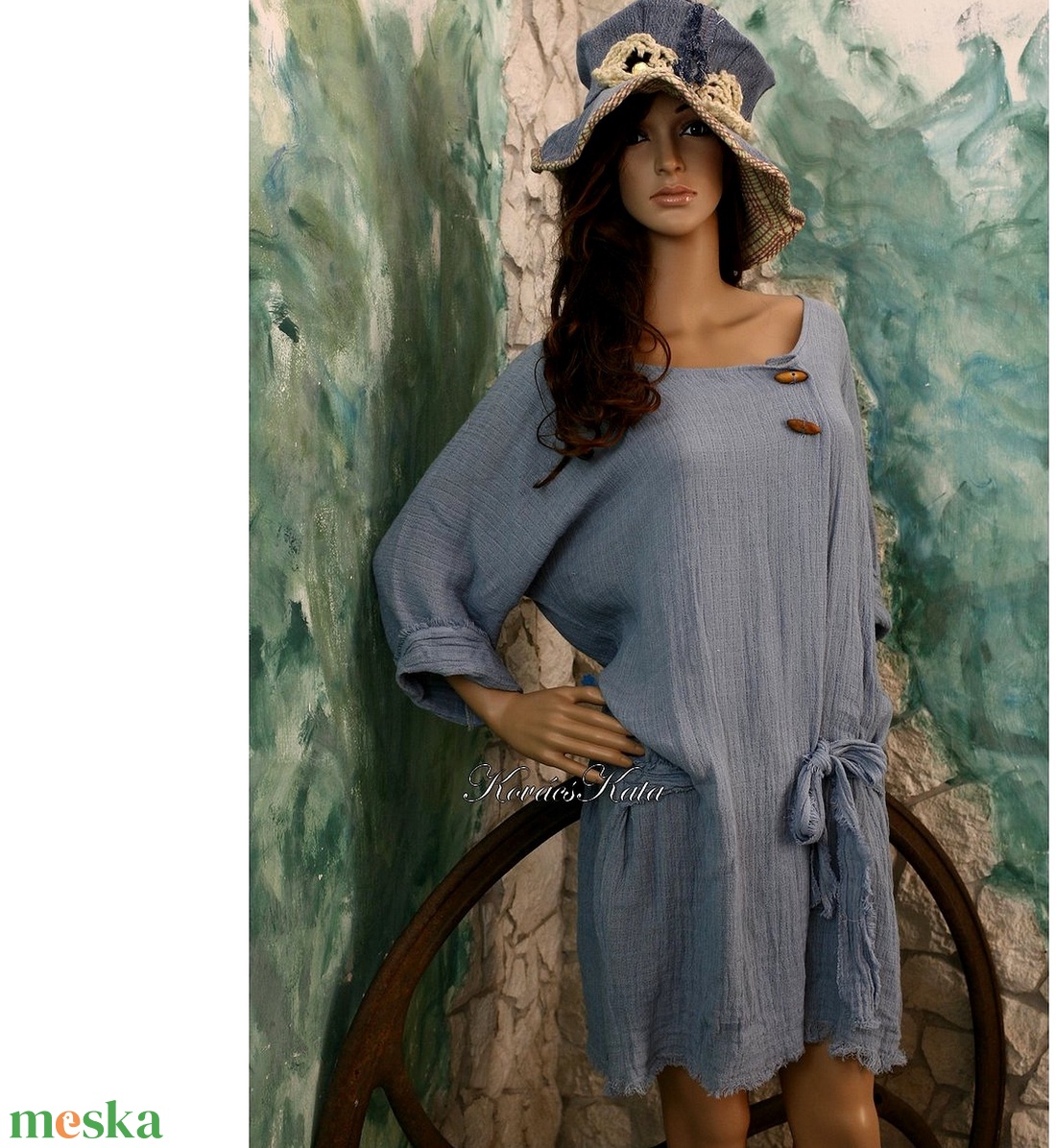 TANITA - géz tunikaruha, kismama ruha SZÍNEKBEN! - ruha & divat - női ruha - kismamaruha - Meska.hu