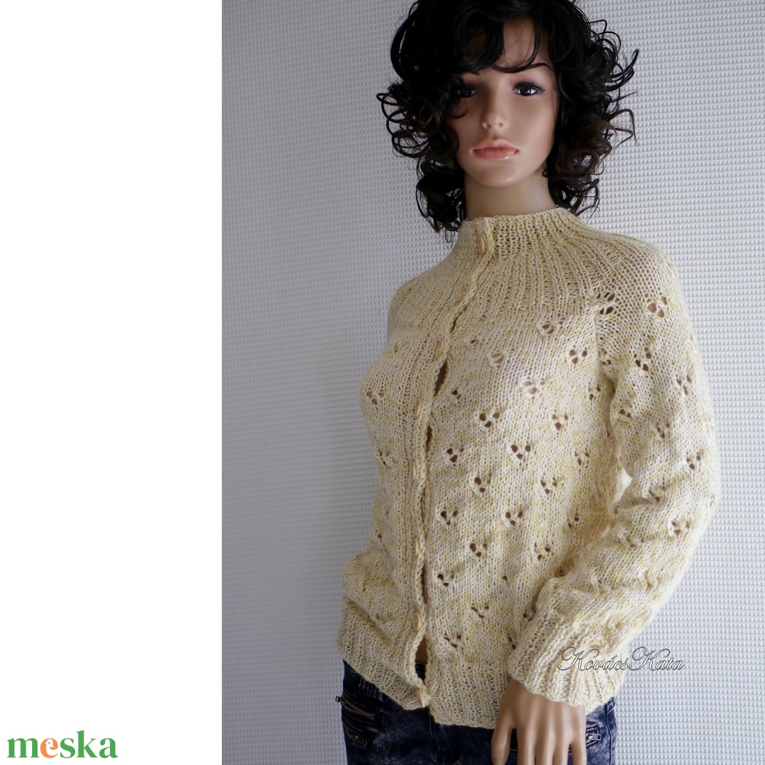 PATRÍCIA BabyAlpaca Silk - kézzel kötött exkluzív kardigán, pulóver / vanília - ruha & divat - női ruha - pulóver - Meska.hu PATRÍCIA BabyAlpaca Silk - kézzel kötött exkluzív kardigán, pulóver / vanília - ruha & divat - női ruha - pulóver - Meska.hu