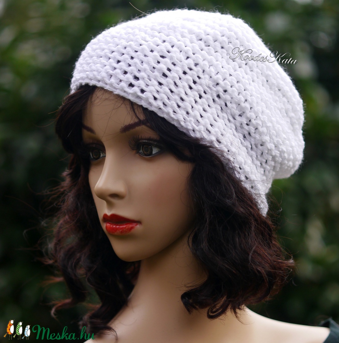 BEANIE/fehér - trendi kézzel kötött pamut sapka - ruha & divat - sál, sapka, kendő - sapka - Meska.hu BEANIE/fehér - trendi kézzel kötött pamut sapka - ruha & divat - sál, sapka, kendő - sapka - Meska.hu