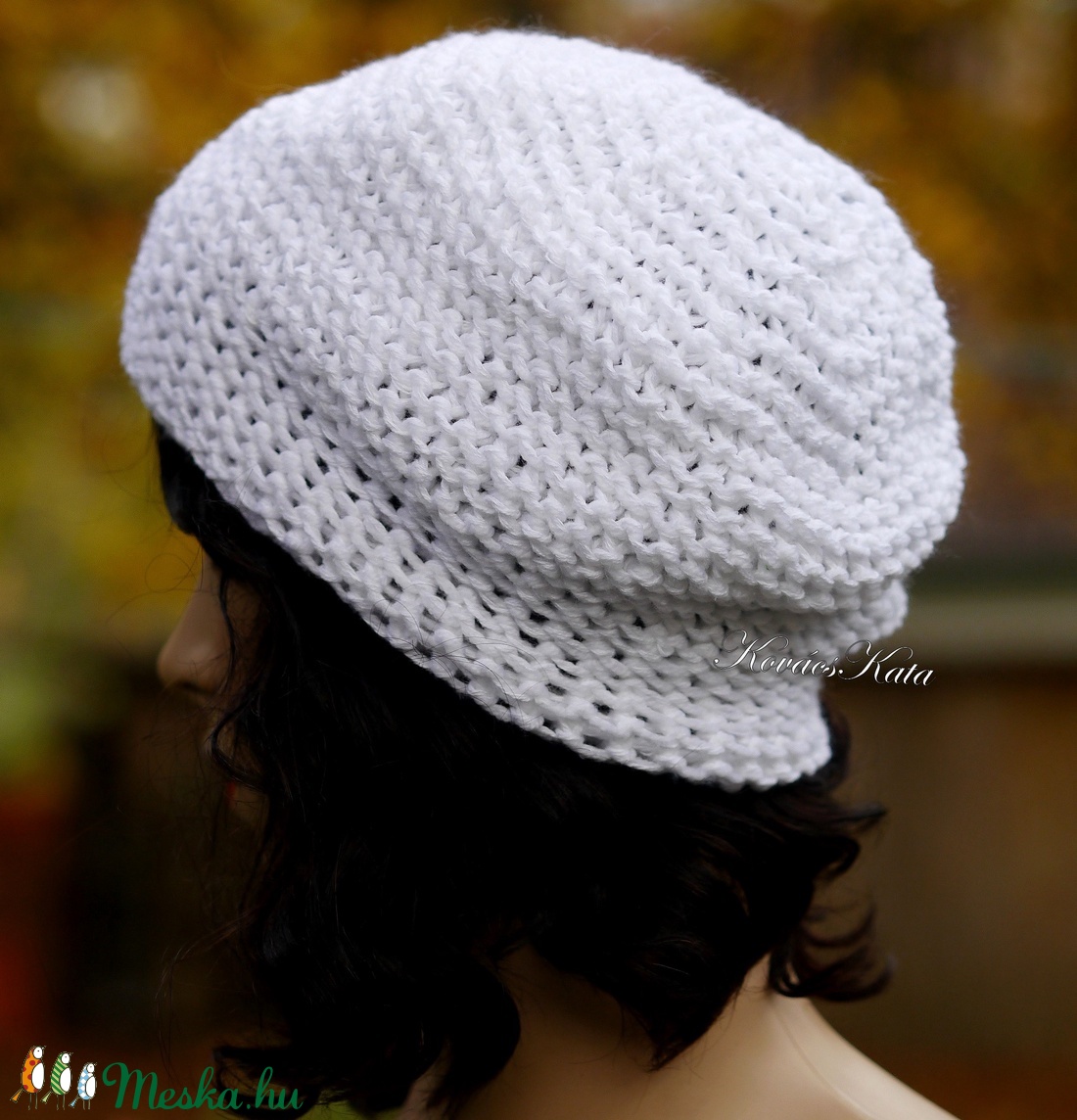 BEANIE/fehér - trendi kézzel kötött pamut sapka - ruha & divat - sál, sapka, kendő - sapka - Meska.hu BEANIE/fehér - trendi kézzel kötött pamut sapka - ruha & divat - sál, sapka, kendő - sapka - Meska.hu