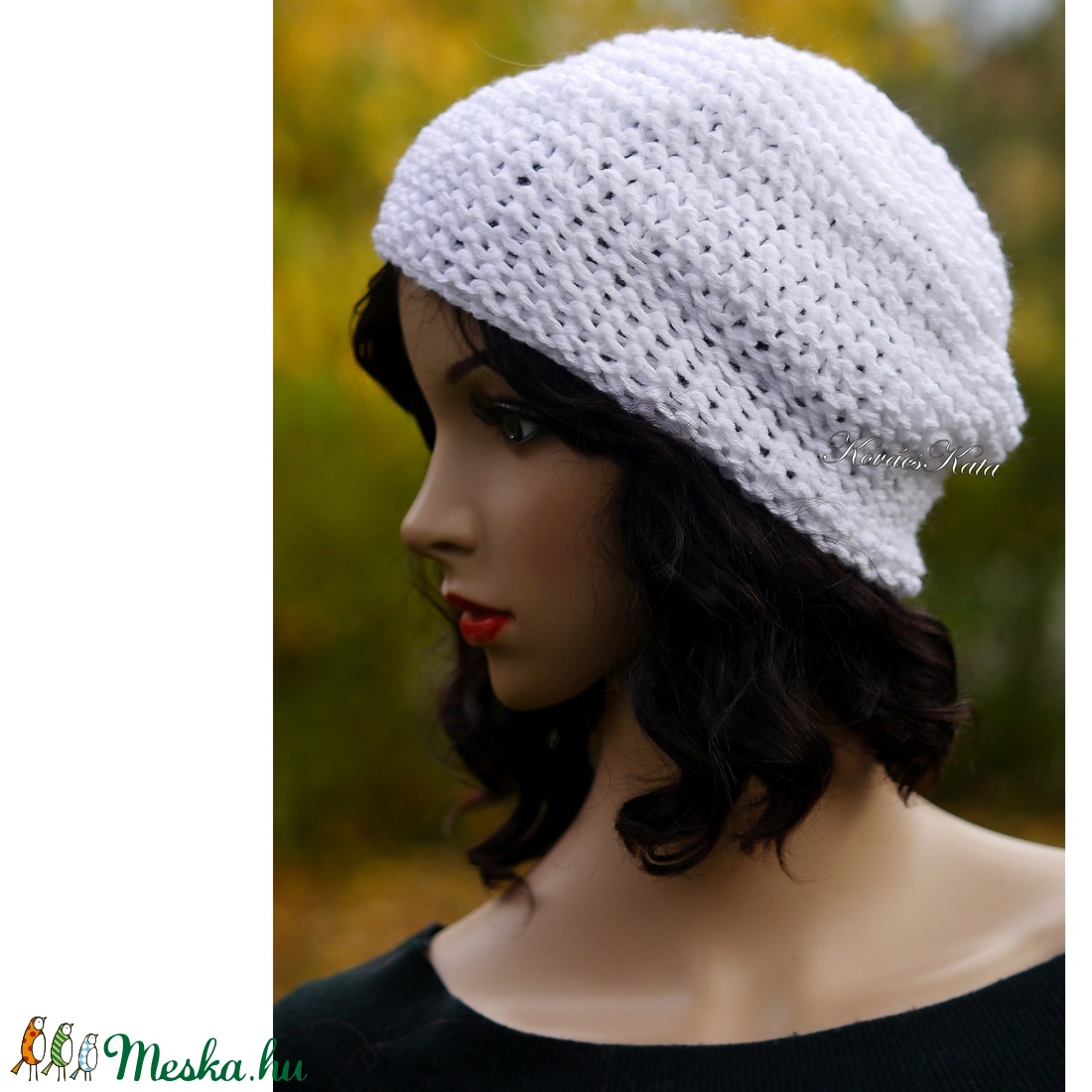 BEANIE/fehér - trendi kézzel kötött pamut sapka - ruha & divat - sál, sapka, kendő - sapka - Meska.hu BEANIE/fehér - trendi kézzel kötött pamut sapka - ruha & divat - sál, sapka, kendő - sapka - Meska.hu