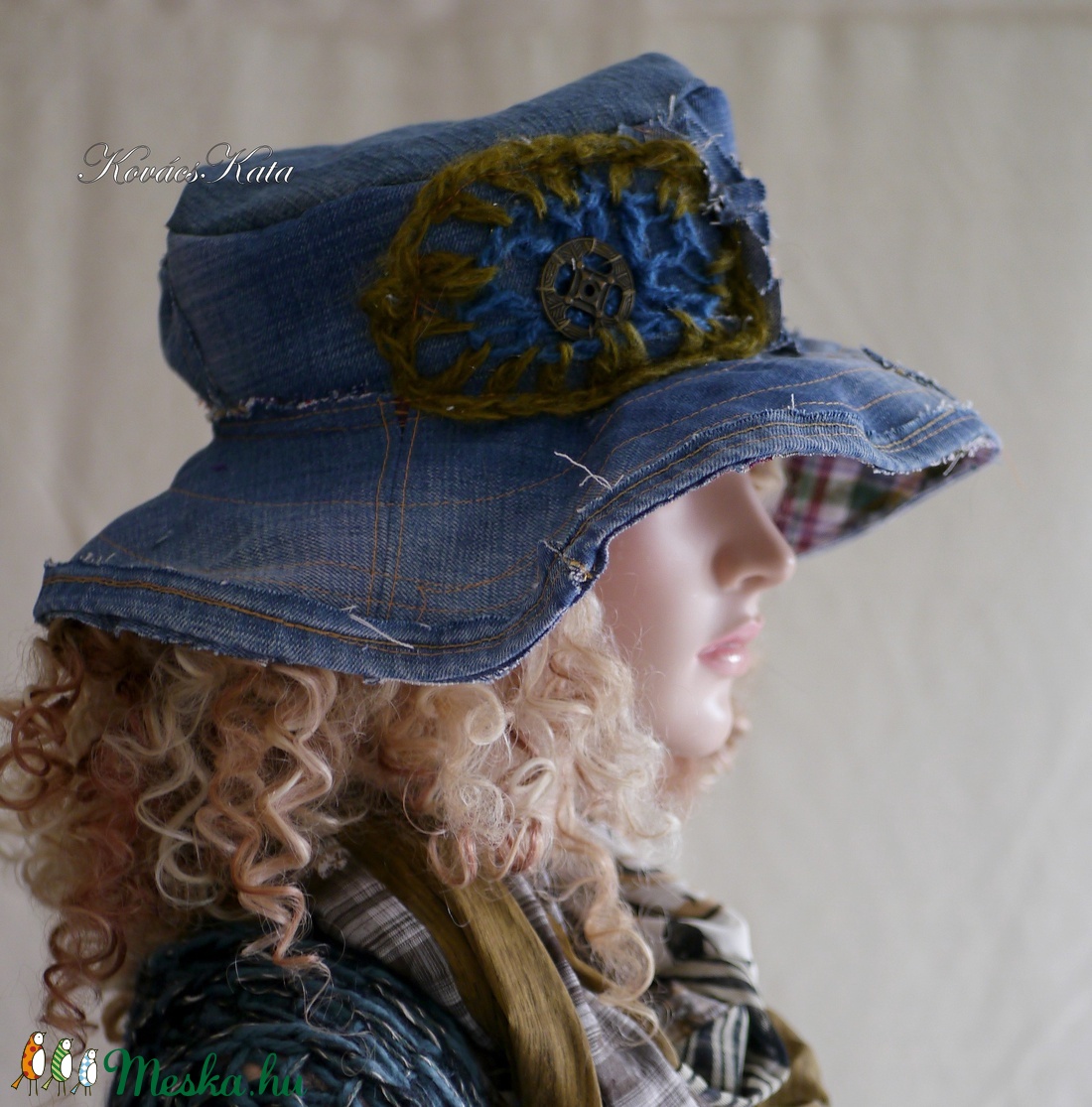 HIPPI KALAP - bohém design farmer kalap / US - ruha & divat - sál, sapka, kendő - kalap - Meska.hu