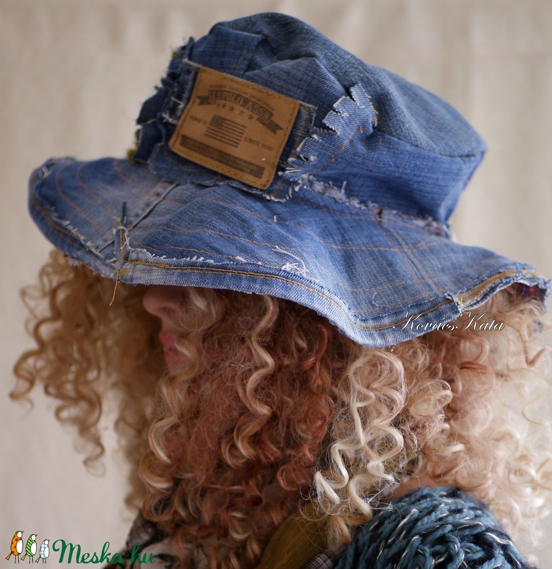 HIPPI KALAP - bohém design farmer kalap / US - ruha & divat - sál, sapka, kendő - kalap - Meska.hu