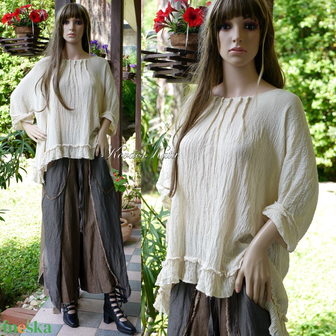 TRACY - lagenlook tunika, kismama ruha / natur - ruha & divat - női ruha - kismamaruha - Meska.hu TRACY - lagenlook tunika, kismama ruha / natur - ruha & divat - női ruha - kismamaruha - Meska.hu