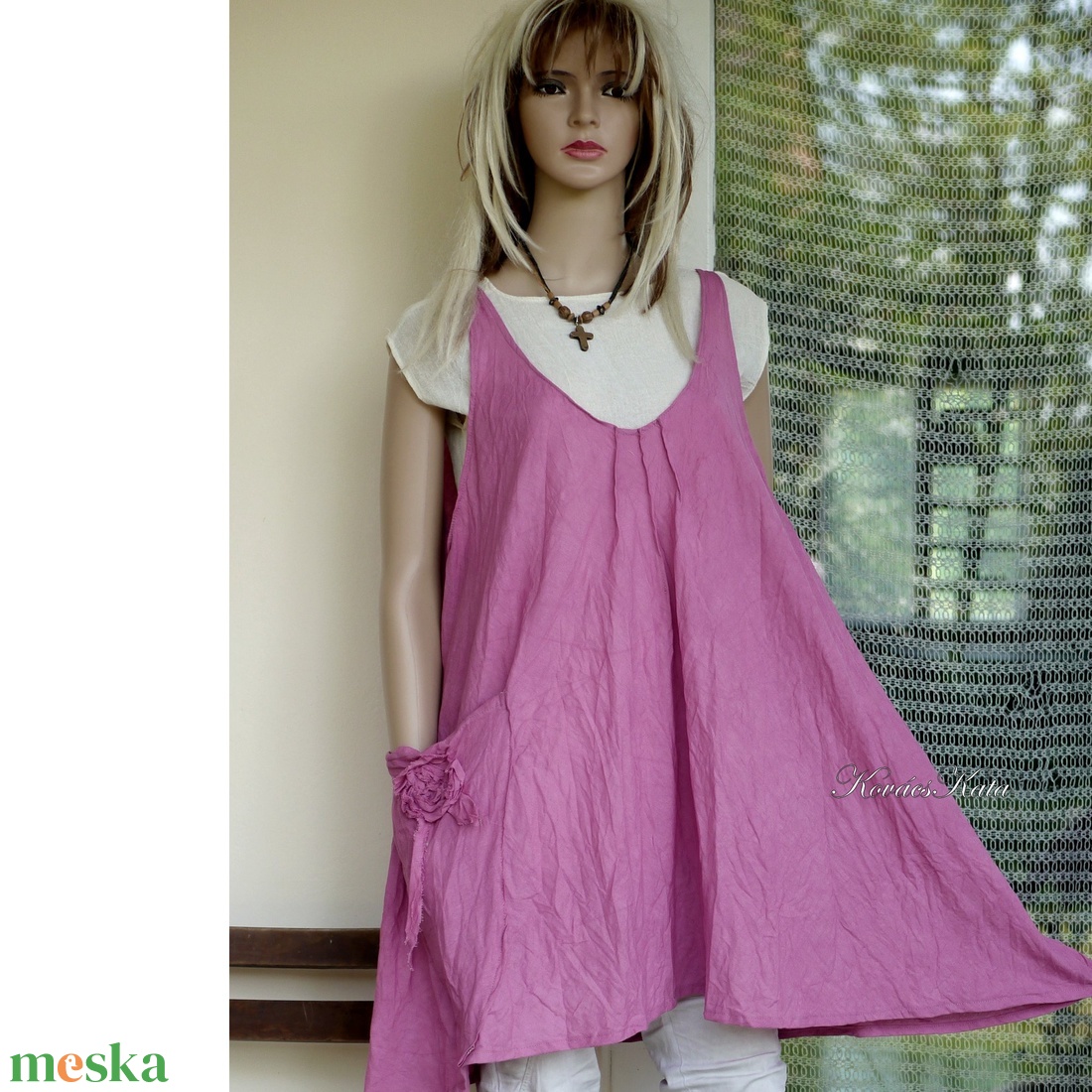 KARLA - lagenlook pántos tunika-ruha / meggy - ruha & divat - női ruha - tunika - Meska.hu KARLA - lagenlook pántos tunika-ruha / meggy - ruha & divat - női ruha - tunika - Meska.hu