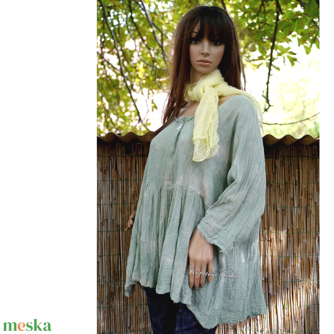 TERESA / zöld batik - babydoll tunika -kismama ruha - ruha & divat - női ruha - kismamaruha - Meska.hu TERESA / zöld batik - babydoll tunika -kismama ruha - ruha & divat - női ruha - kismamaruha - Meska.hu