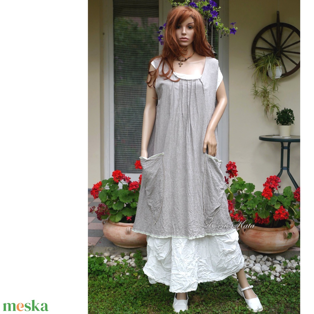 MATILDA - lagenlook kötényruha, kismamaruha - ruha & divat - női ruha - kismamaruha - Meska.hu MATILDA - lagenlook kötényruha, kismamaruha - ruha & divat - női ruha - kismamaruha - Meska.hu