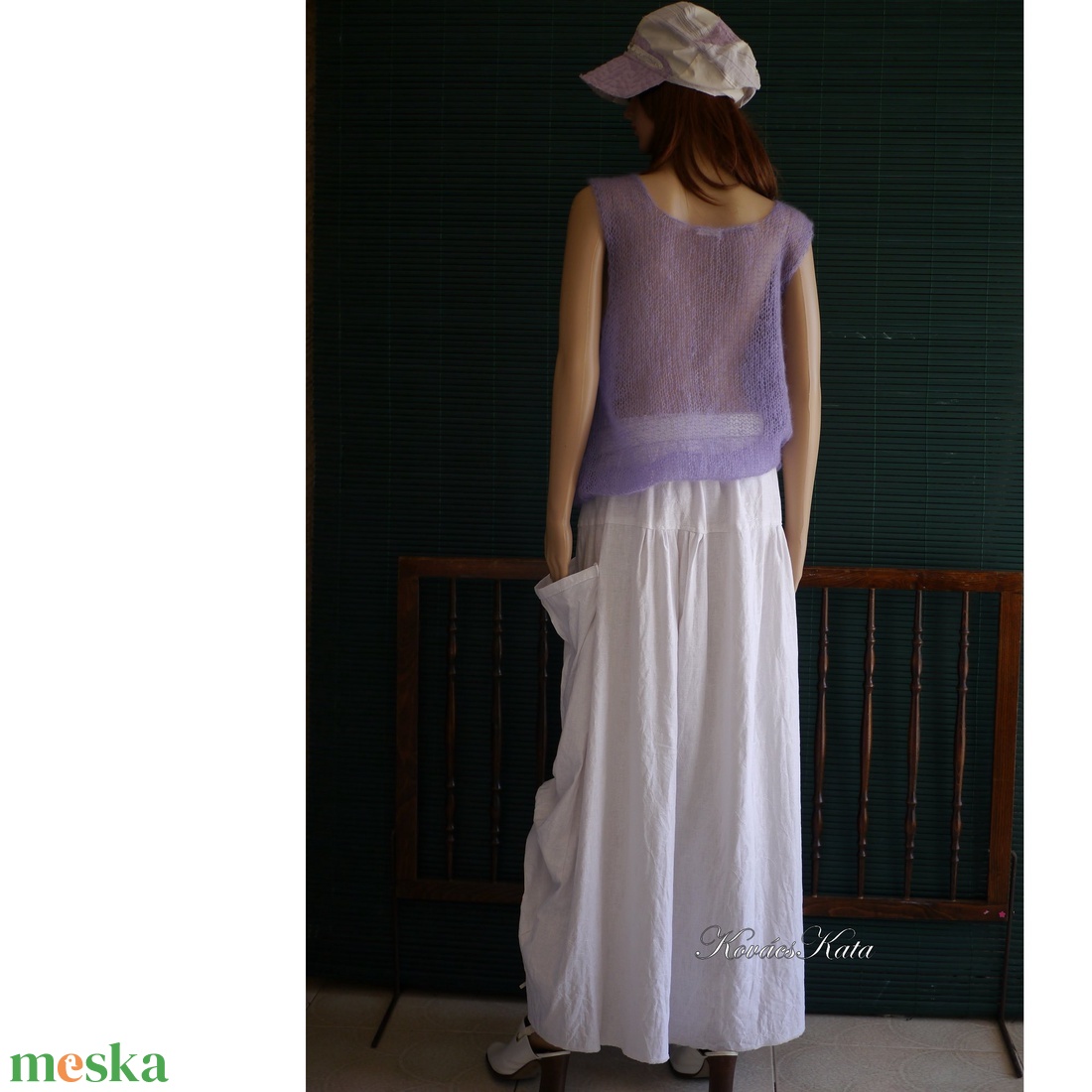 LUCA-SZOKNYA / fehér - artsy lagenlook design - ruha & divat - női ruha - szoknya - Meska.hu LUCA-SZOKNYA / fehér - artsy lagenlook design - ruha & divat - női ruha - szoknya - Meska.hu