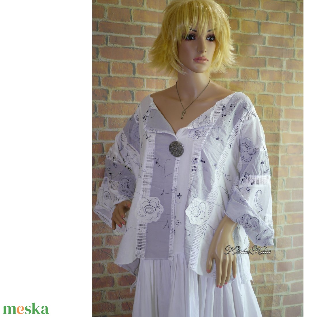 KIMONÓ KABÁTKA - lagenlook design kabátka / margarétás - ruha & divat - női ruha - bolero - Meska.hu KIMONÓ KABÁTKA - lagenlook design kabátka / margarétás - ruha & divat - női ruha - bolero - Meska.hu