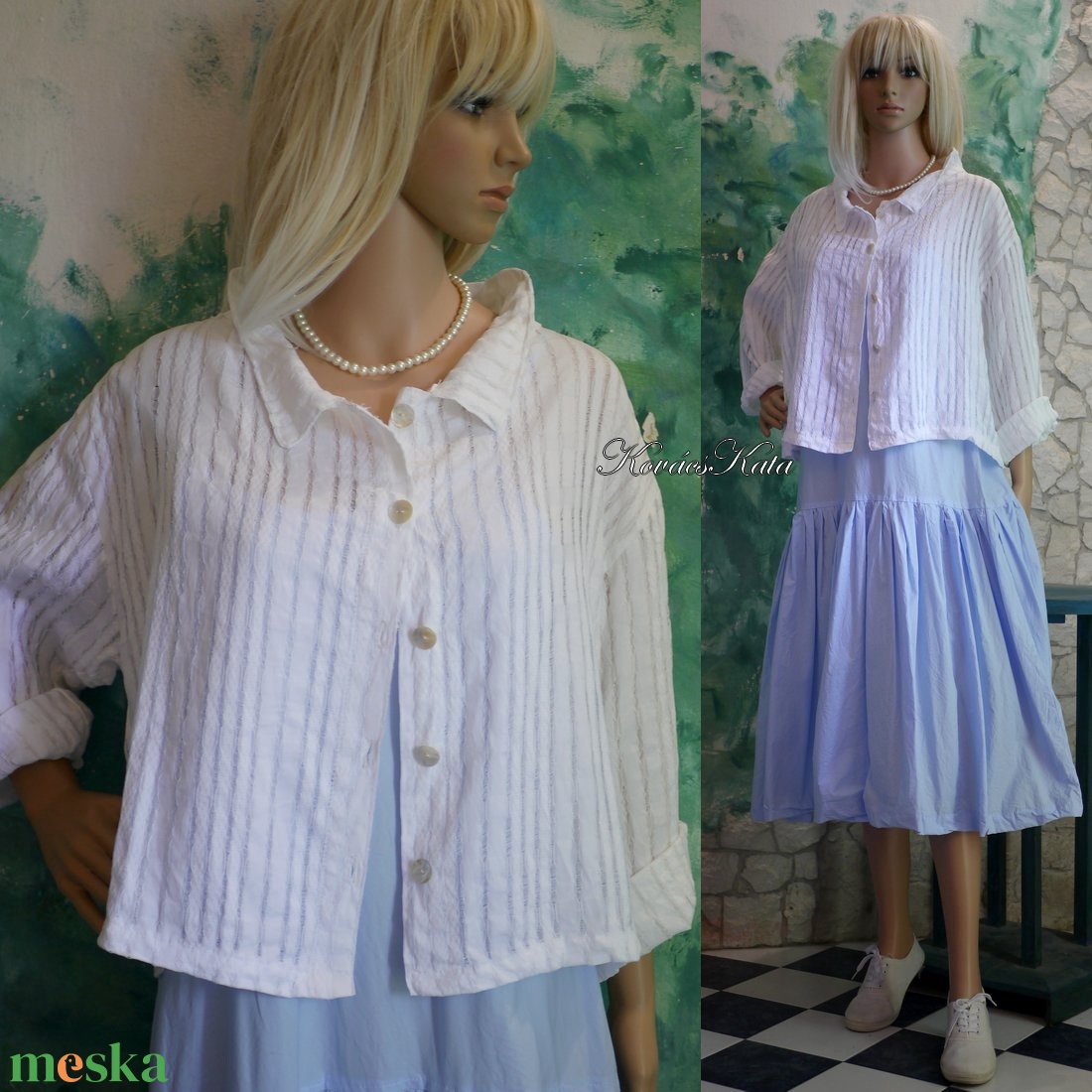 AZSÚROS - design blúz, nyári kabátka - ruha & divat - női ruha - bolero - Meska.hu AZSÚROS - design blúz, nyári kabátka - ruha & divat - női ruha - bolero - Meska.hu