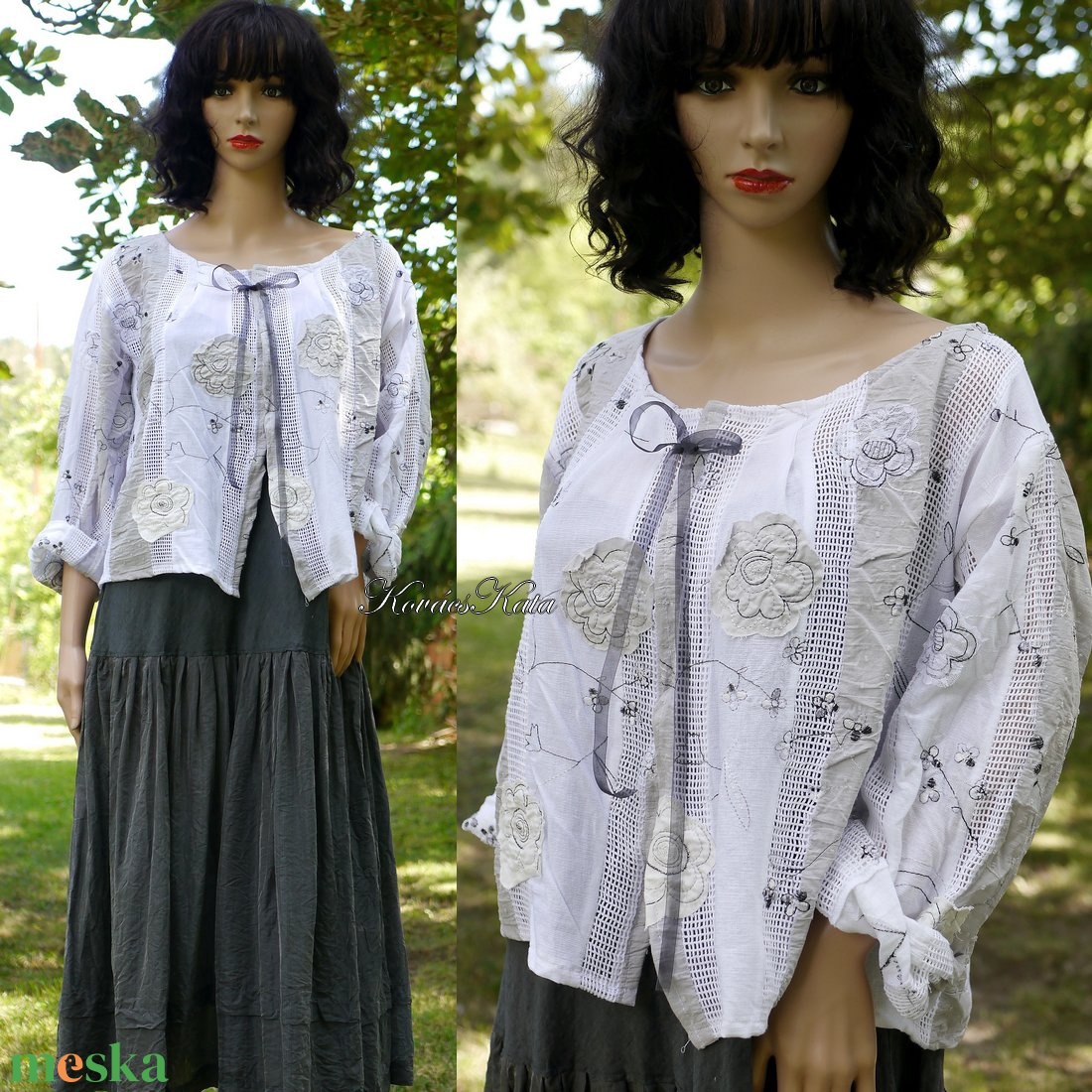 MARGARÉTA KABÁTKA - design blúz, boleró - ruha & divat - női ruha - bolero - Meska.hu MARGARÉTA KABÁTKA - design blúz, boleró - ruha & divat - női ruha - bolero - Meska.hu