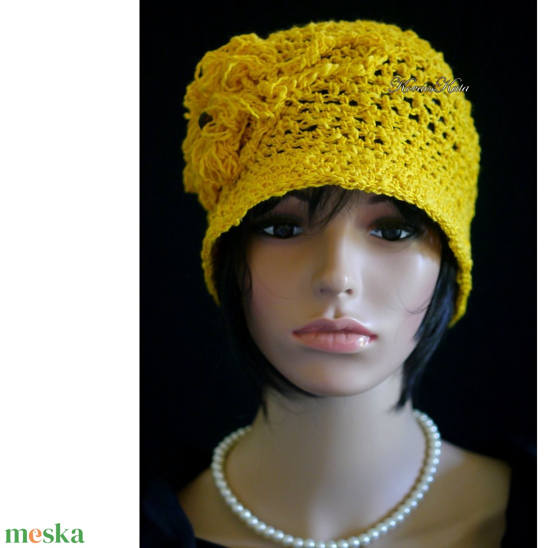 MAGNÓLIA - horgolt nyári flapper kalap / kikerics - ruha & divat - sál, sapka, kendő - kalap - Meska.hu MAGNÓLIA - horgolt nyári flapper kalap / kikerics - ruha & divat - sál, sapka, kendő - kalap - Meska.hu