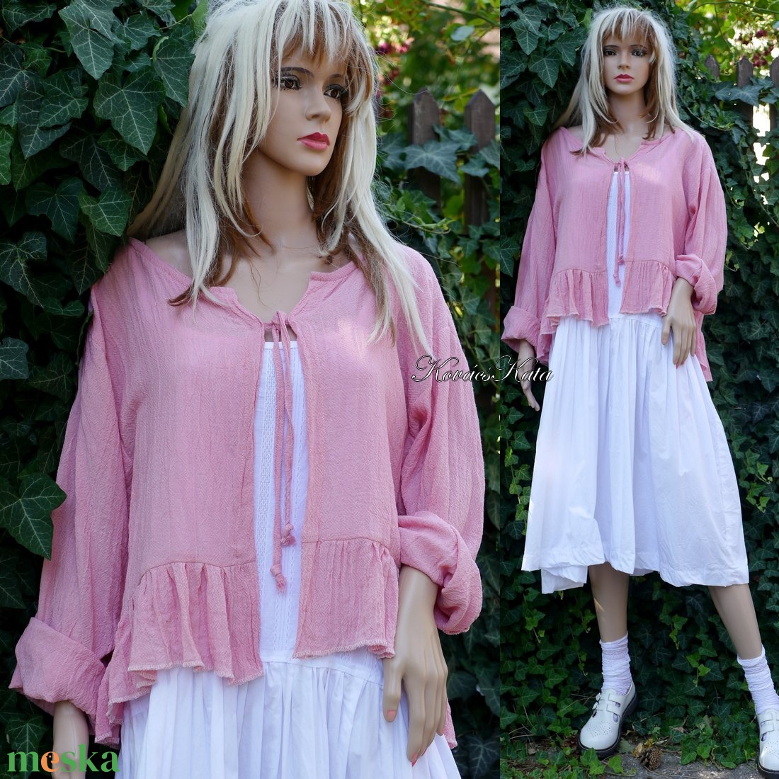 DOLLY - romantikus design kabátka / rózsaszín - ruha & divat - női ruha - blúz - Meska.hu DOLLY - romantikus design kabátka / rózsaszín - ruha & divat - női ruha - blúz - Meska.hu