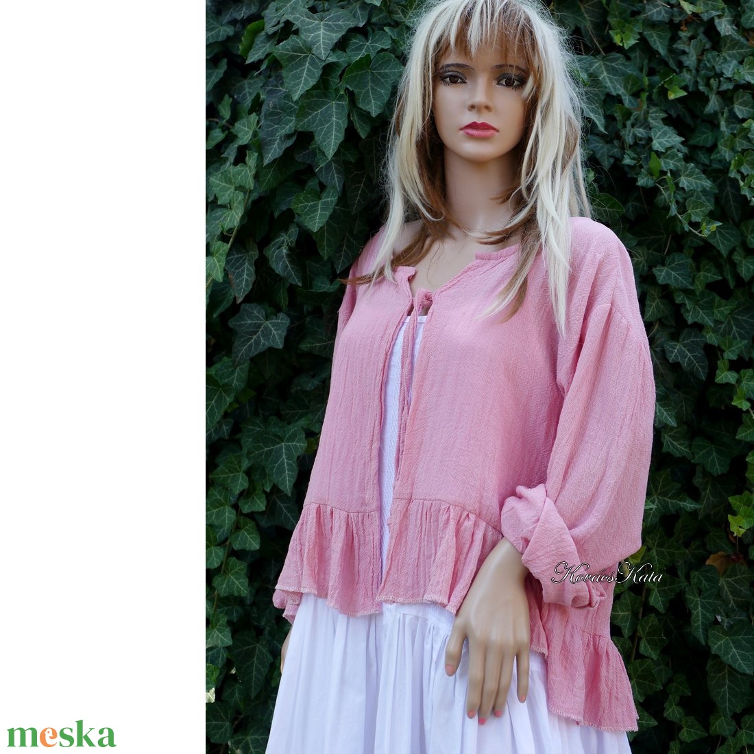 DOLLY - romantikus design kabátka / rózsaszín - ruha & divat - női ruha - blúz - Meska.hu DOLLY - romantikus design kabátka / rózsaszín - ruha & divat - női ruha - blúz - Meska.hu