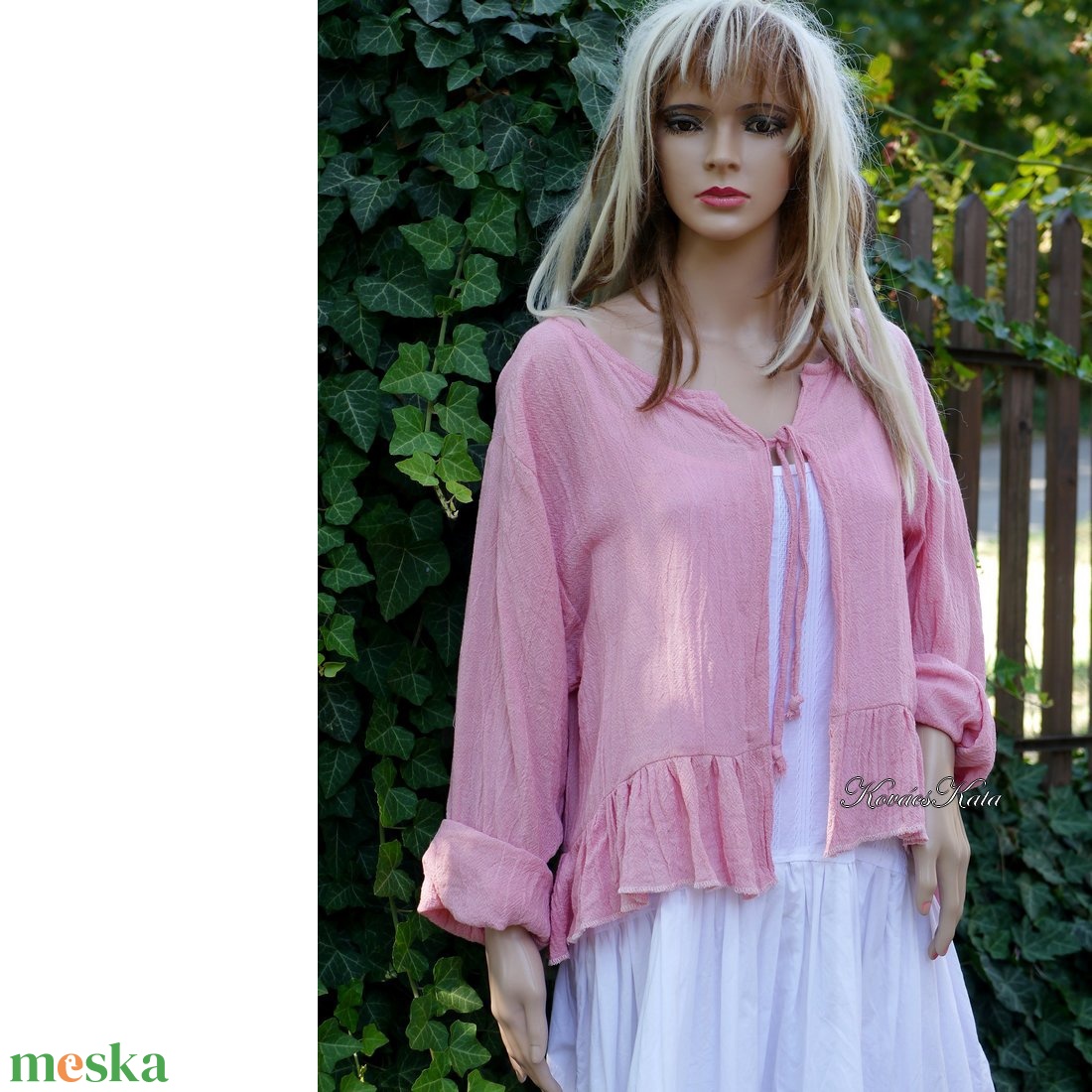 DOLLY - romantikus design kabátka / rózsaszín - ruha & divat - női ruha - blúz - Meska.hu DOLLY - romantikus design kabátka / rózsaszín - ruha & divat - női ruha - blúz - Meska.hu
