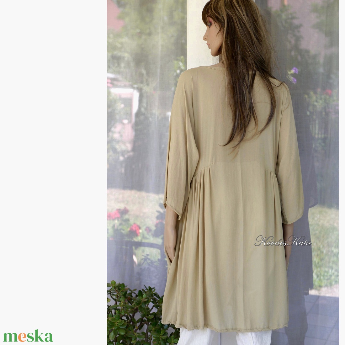 PAULA / bézs muszlin - lagenlook design tunika - ruha & divat - női ruha - tunika - Meska.hu PAULA / bézs muszlin - lagenlook design tunika - ruha & divat - női ruha - tunika - Meska.hu