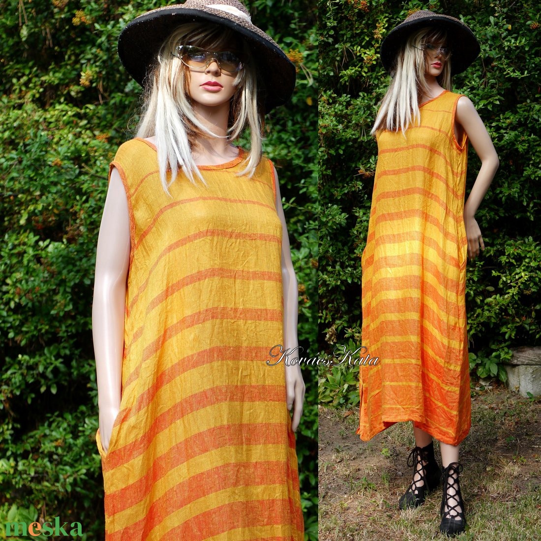 STELLA - lenvászon design ruha, ujjatlan plázs-ruha - ruha & divat - női ruha - ruha - Meska.hu STELLA - lenvászon design ruha, ujjatlan plázs-ruha - ruha & divat - női ruha - ruha - Meska.hu