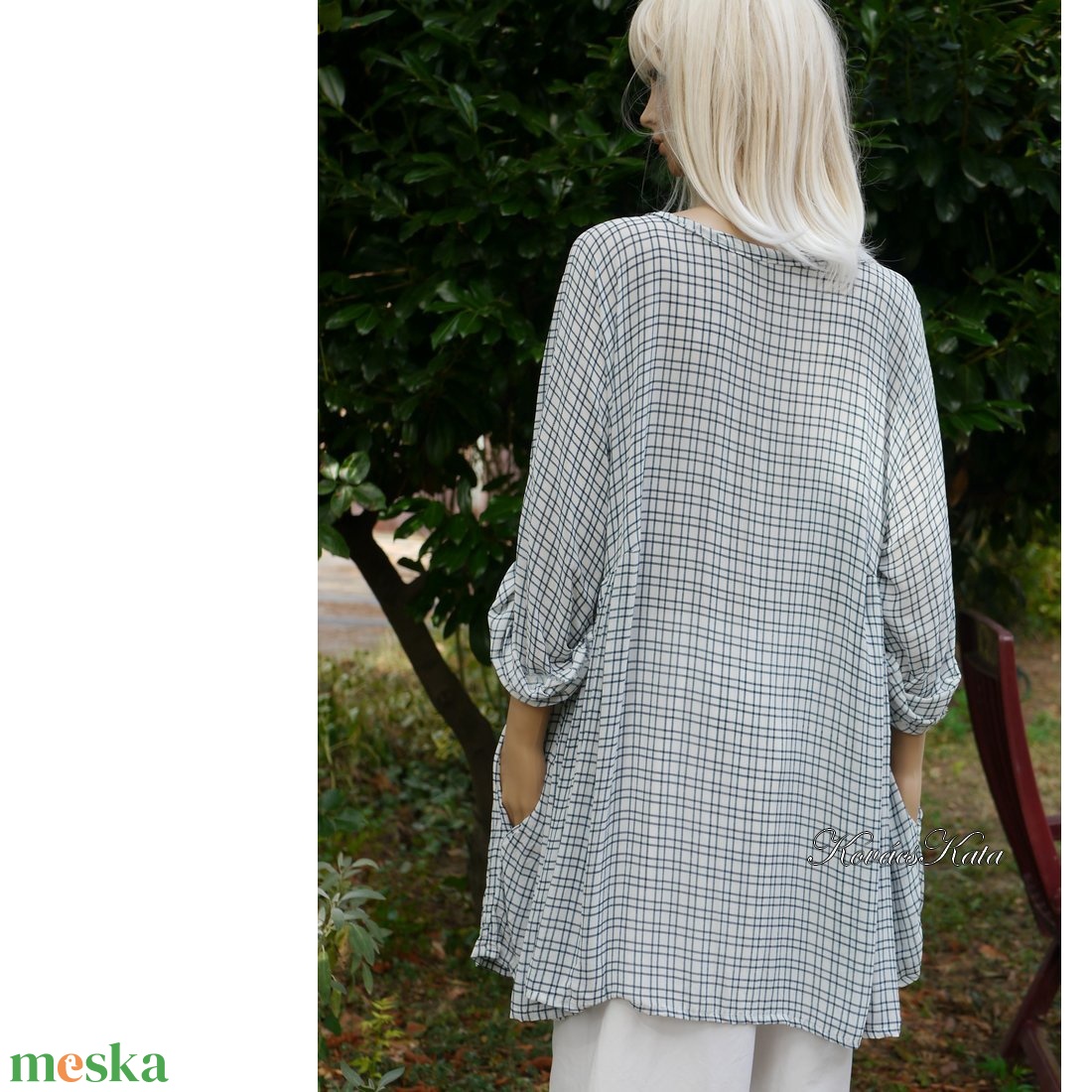 PAULA / kockás muszlin - lagenlook design tunika - ruha & divat - női ruha - tunika - Meska.hu PAULA / kockás muszlin - lagenlook design tunika - ruha & divat - női ruha - tunika - Meska.hu