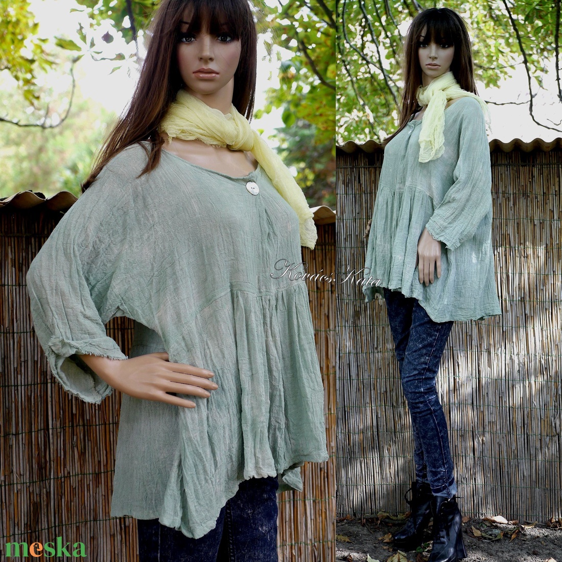 TERESA / zöld batik - babydoll tunika -kismama ruha - ruha & divat - női ruha - kismamaruha - Meska.hu TERESA / zöld batik - babydoll tunika -kismama ruha - ruha & divat - női ruha - kismamaruha - Meska.hu