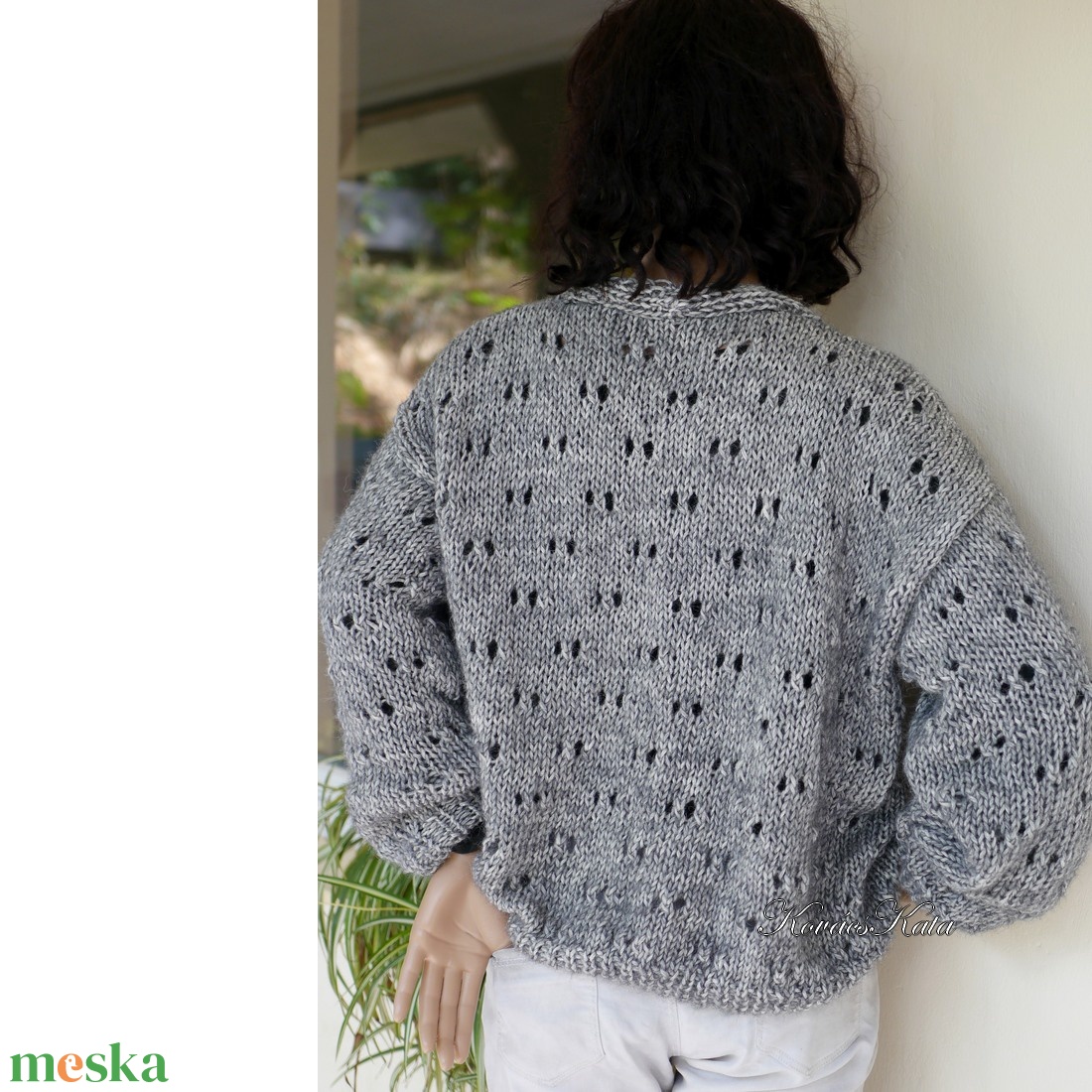 VINTAGE STAR HELKA KARDI - exkluzív kézzel kötött alpaka-pamut kardigán, pulóver / graphite - ruha & divat - női ruha - kardigánok - Meska.hu VINTAGE STAR HELKA KARDI - exkluzív kézzel kötött alpaka-pamut kardigán, pulóver / graphite - ruha & divat - női ruha - kardigánok - Meska.hu