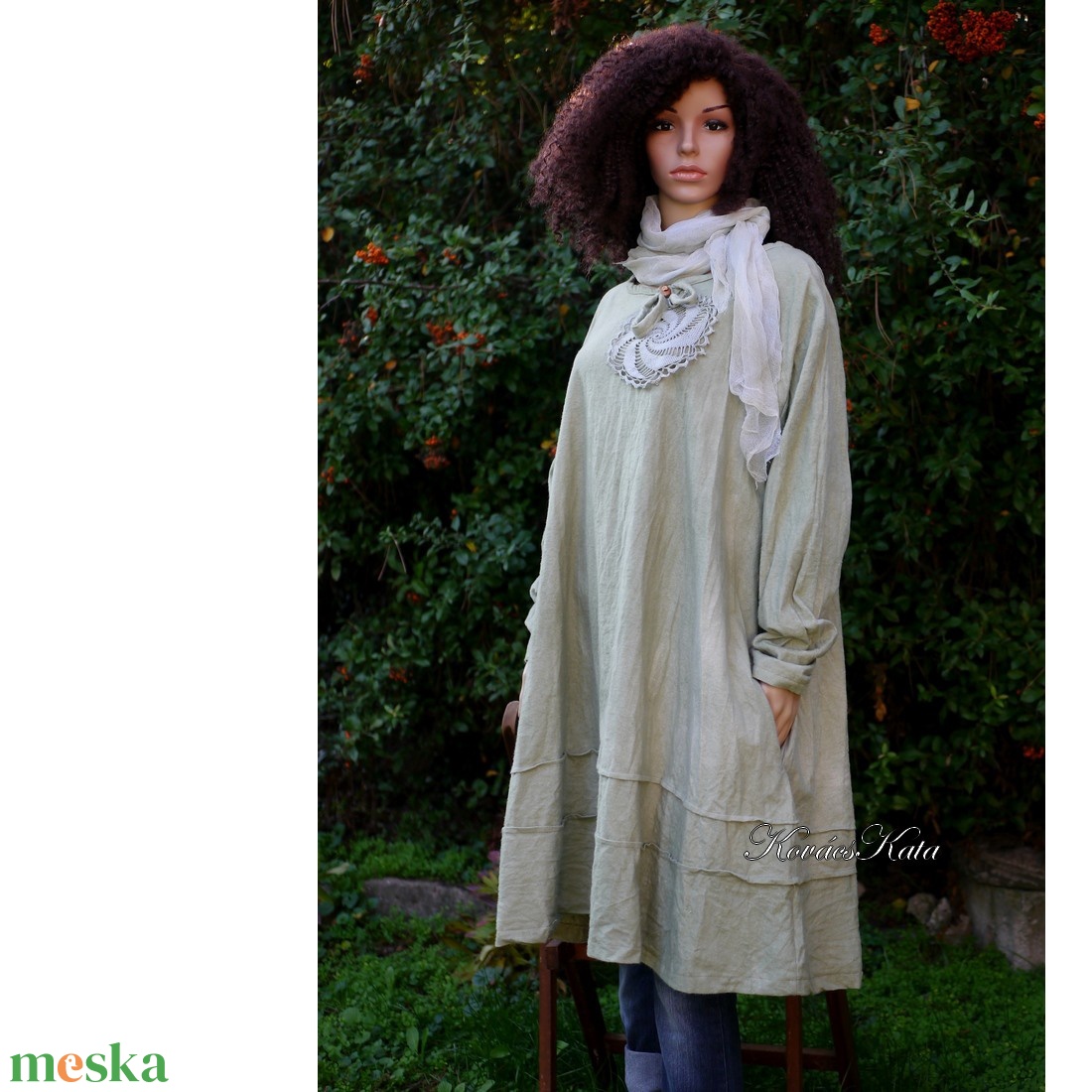 MIRTILL - kézzel festett lagenlook flanel ruha - ruha & divat - női ruha - ruha - Meska.hu MIRTILL - kézzel festett lagenlook flanel ruha - ruha & divat - női ruha - ruha - Meska.hu