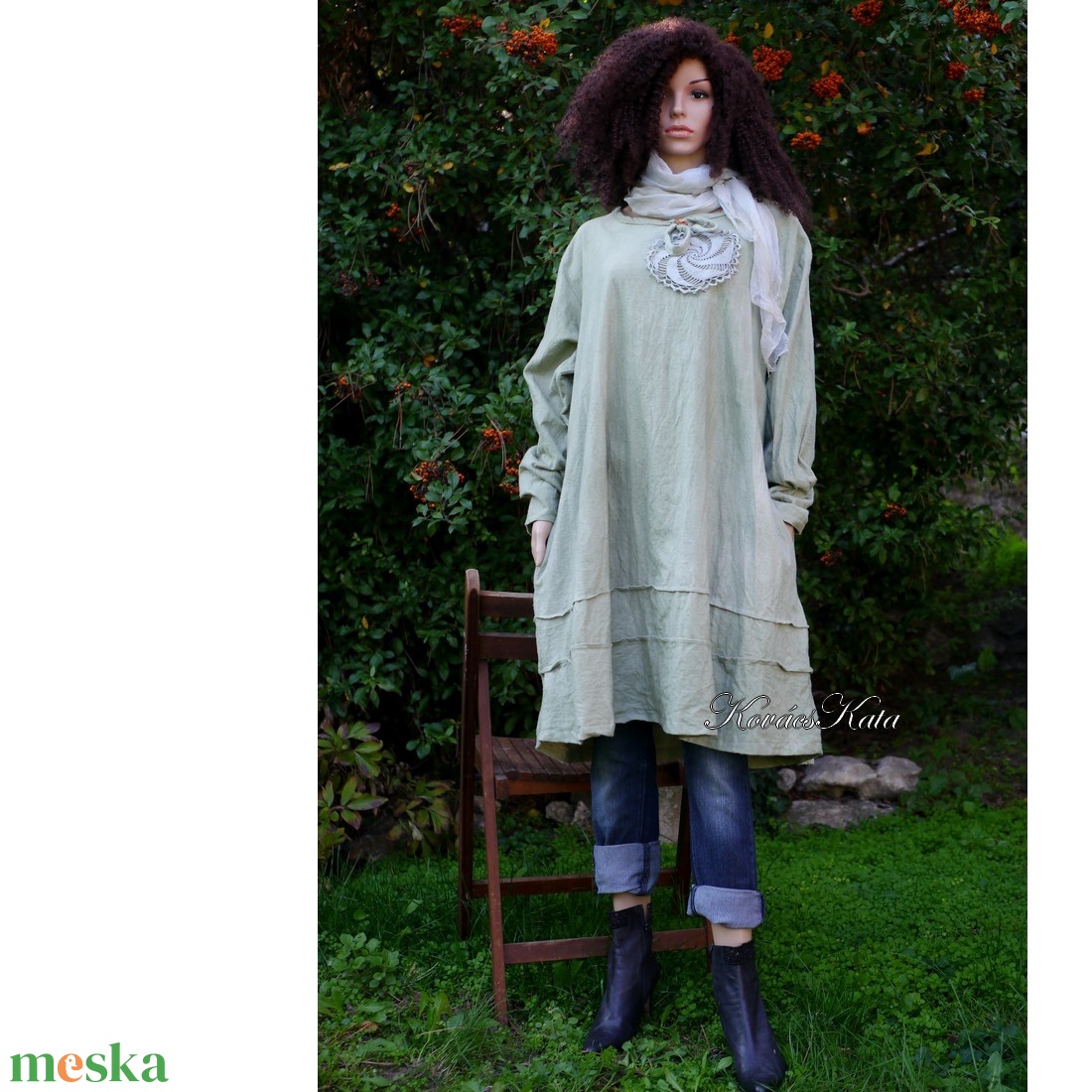 MIRTILL - kézzel festett lagenlook flanel ruha - ruha & divat - női ruha - ruha - Meska.hu MIRTILL - kézzel festett lagenlook flanel ruha - ruha & divat - női ruha - ruha - Meska.hu
