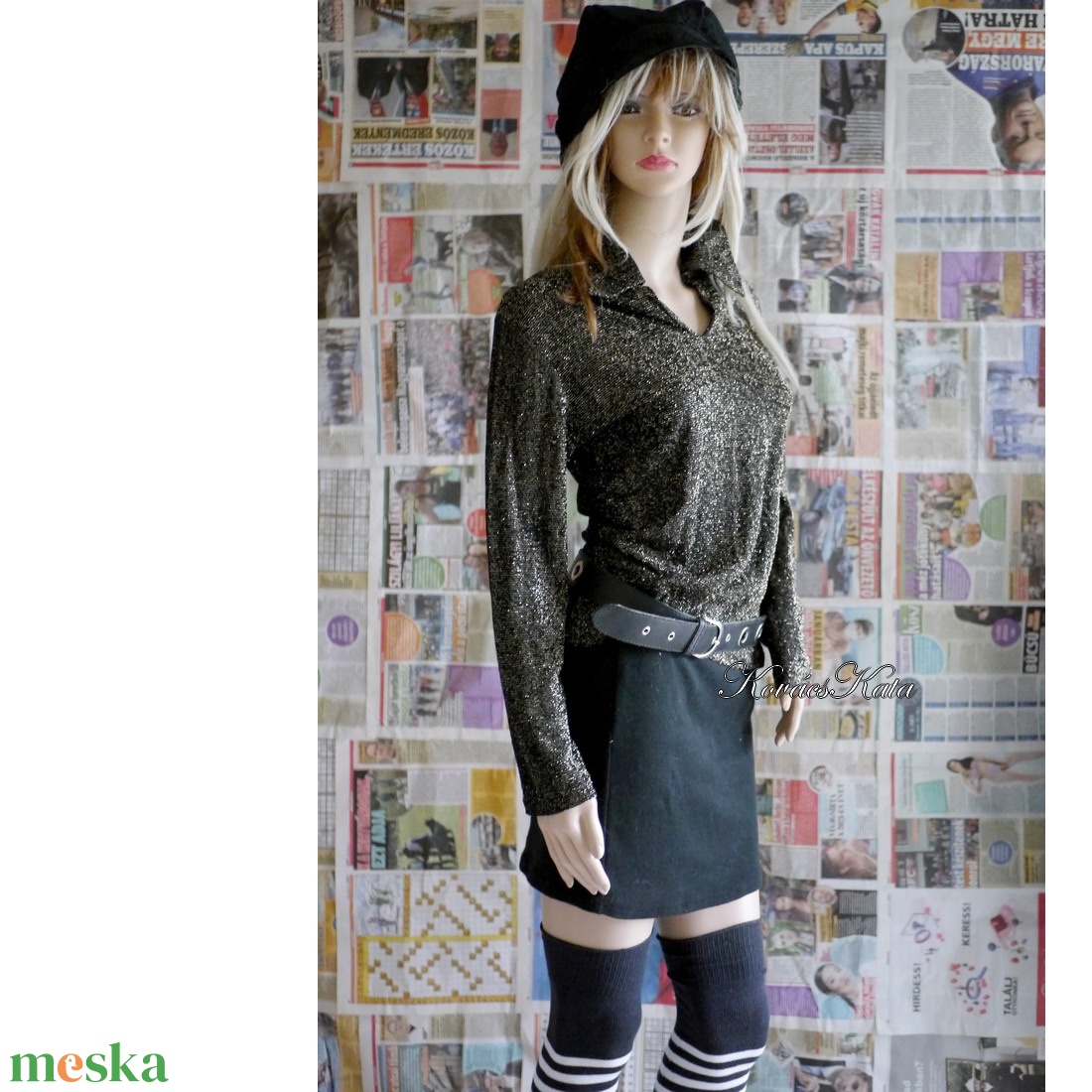 VINTAGE LUREX PULÓVER - alkalmi felső, metál-szálas blúz - ruha & divat - női ruha - alkalmi ruha & estélyi ruha - Meska.hu VINTAGE LUREX PULÓVER - alkalmi felső, metál-szálas blúz - ruha & divat - női ruha - alkalmi ruha & estélyi ruha - Meska.hu