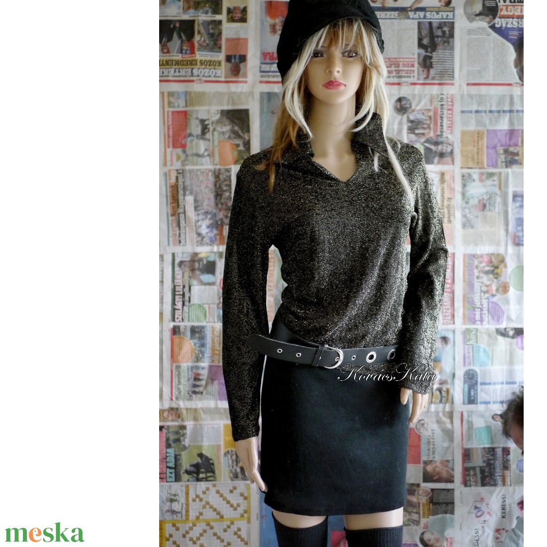 VINTAGE LUREX PULÓVER - alkalmi felső, metál-szálas blúz - ruha & divat - női ruha - alkalmi ruha & estélyi ruha - Meska.hu VINTAGE LUREX PULÓVER - alkalmi felső, metál-szálas blúz - ruha & divat - női ruha - alkalmi ruha & estélyi ruha - Meska.hu