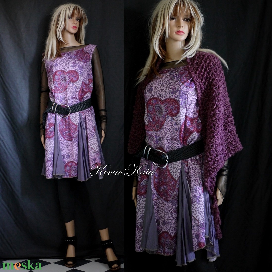 RETRO - vintage jersey-ruha XXL - ruha & divat - női ruha - ruha - Meska.hu RETRO - vintage jersey-ruha XXL - ruha & divat - női ruha - ruha - Meska.hu