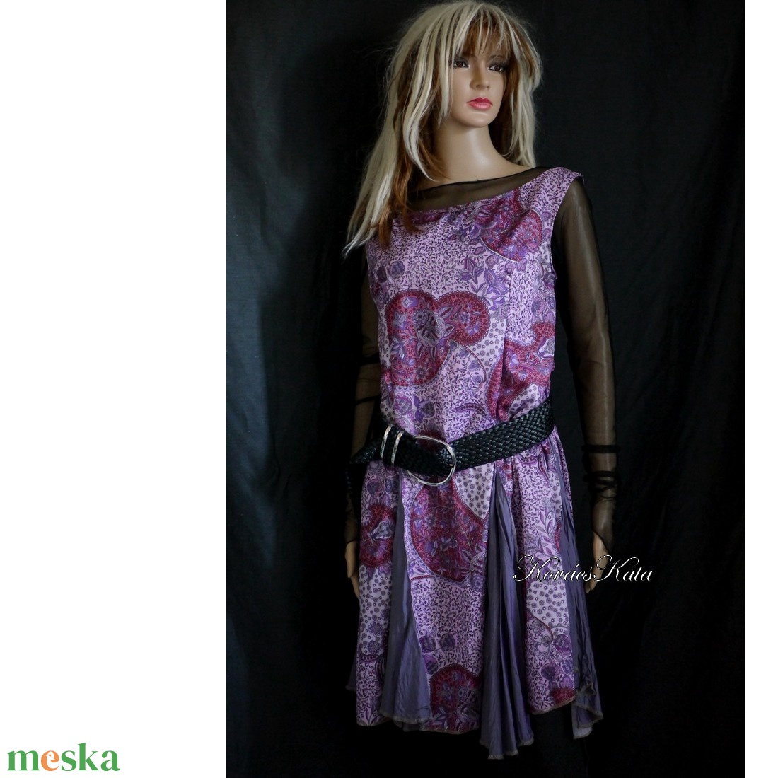 RETRO - vintage jersey-ruha XXL - ruha & divat - női ruha - ruha - Meska.hu RETRO - vintage jersey-ruha XXL - ruha & divat - női ruha - ruha - Meska.hu
