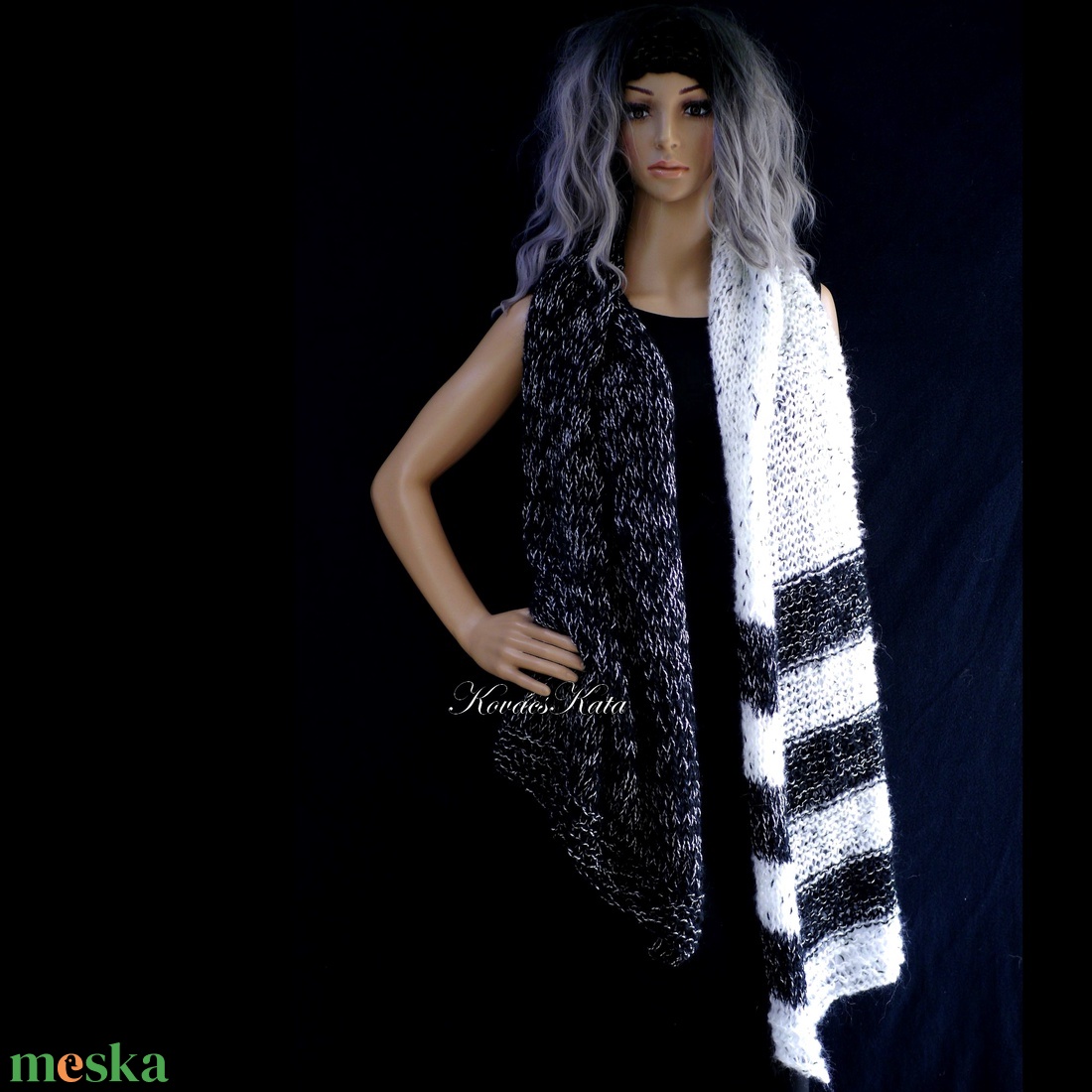 MAXI-STÓLA - extravagáns kézzel kötött mohair sál - ruha & divat - sál, sapka, kendő - stóla - Meska.hu MAXI-STÓLA - extravagáns kézzel kötött mohair sál - ruha & divat - sál, sapka, kendő - stóla - Meska.hu