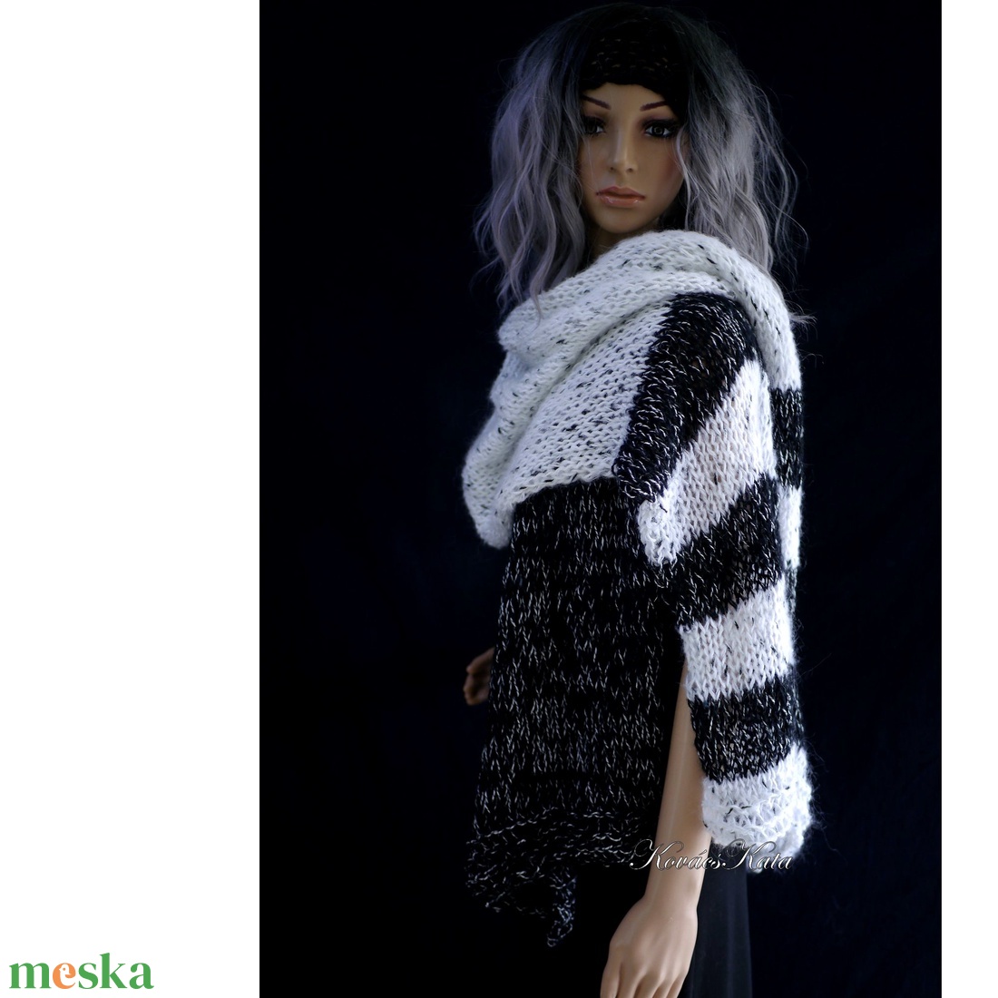 MAXI-STÓLA - extravagáns kézzel kötött mohair sál - ruha & divat - sál, sapka, kendő - stóla - Meska.hu MAXI-STÓLA - extravagáns kézzel kötött mohair sál - ruha & divat - sál, sapka, kendő - stóla - Meska.hu