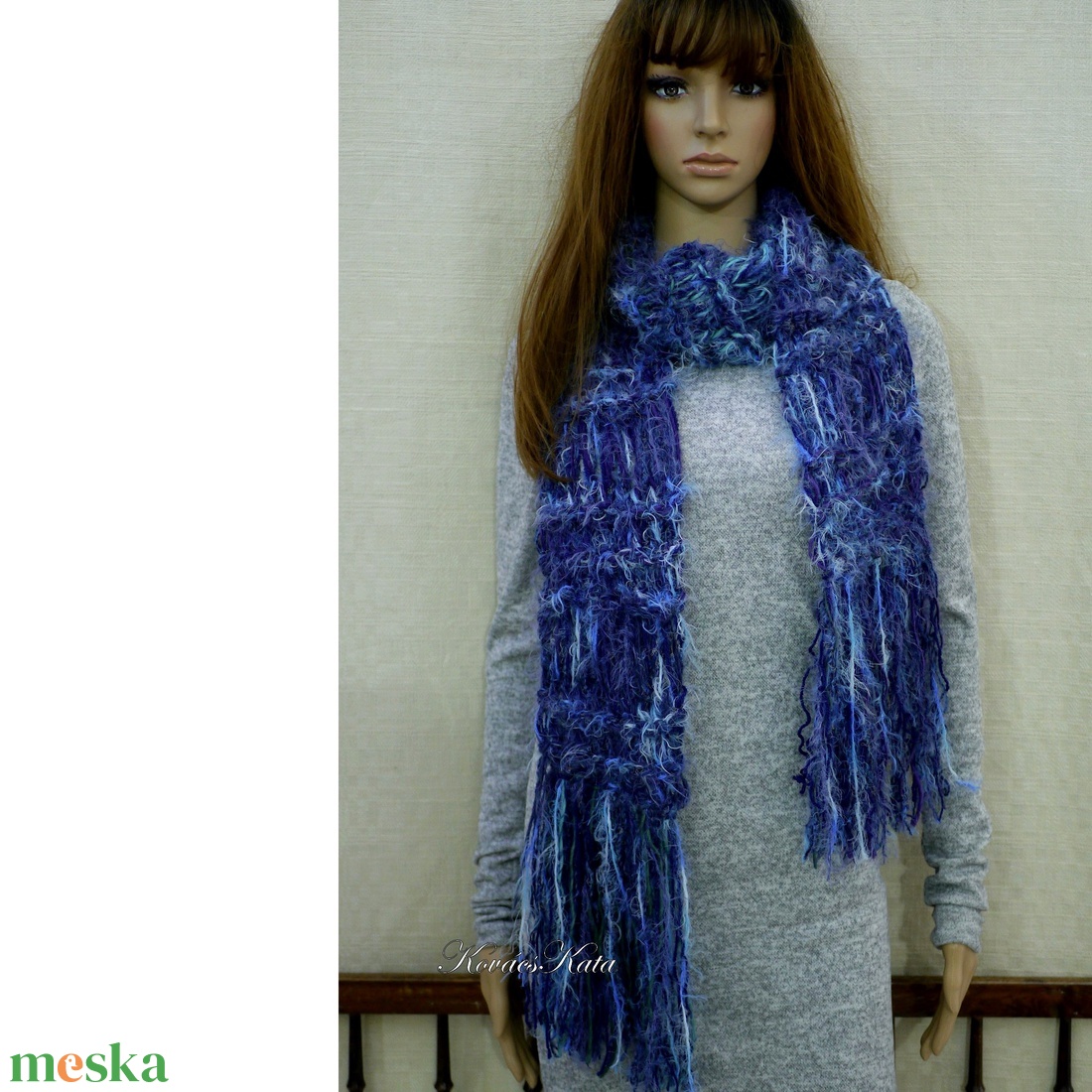 FRINGE SHAWL - extra-vastag kézzel kötött hosszú-rojtos sál / kékek - ruha & divat - sál, sapka, kendő - sál - Meska.hu FRINGE SHAWL - extra-vastag kézzel kötött hosszú-rojtos sál / kékek - ruha & divat - sál, sapka, kendő - sál - Meska.hu