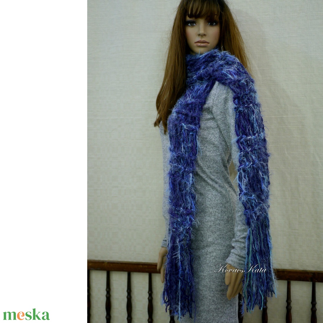 FRINGE SHAWL - extra-vastag kézzel kötött hosszú-rojtos sál / kékek - ruha & divat - sál, sapka, kendő - sál - Meska.hu FRINGE SHAWL - extra-vastag kézzel kötött hosszú-rojtos sál / kékek - ruha & divat - sál, sapka, kendő - sál - Meska.hu