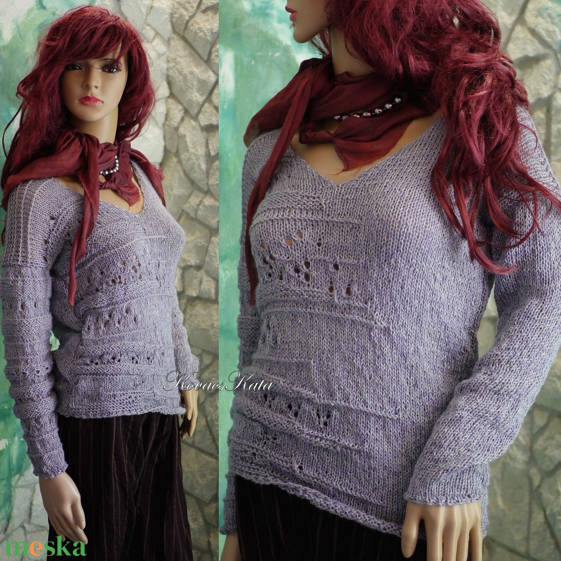 BOSZI-KESZTYŰ / BABYALPAKA-SILK - kézzel kötött exkluzív kesztyűszár, kézmelegítő / acélszürke - ruha & divat - sál, sapka, kendő - kesztyű - Meska.hu