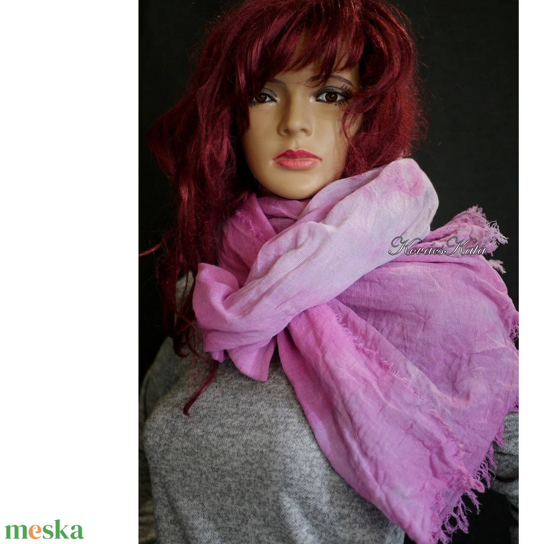 TRIXY-STÓLA / meggyes - batikolt pamut sál - ruha & divat - sál, sapka, kendő - stóla - Meska.hu TRIXY-STÓLA / meggyes - batikolt pamut sál - ruha & divat - sál, sapka, kendő - stóla - Meska.hu