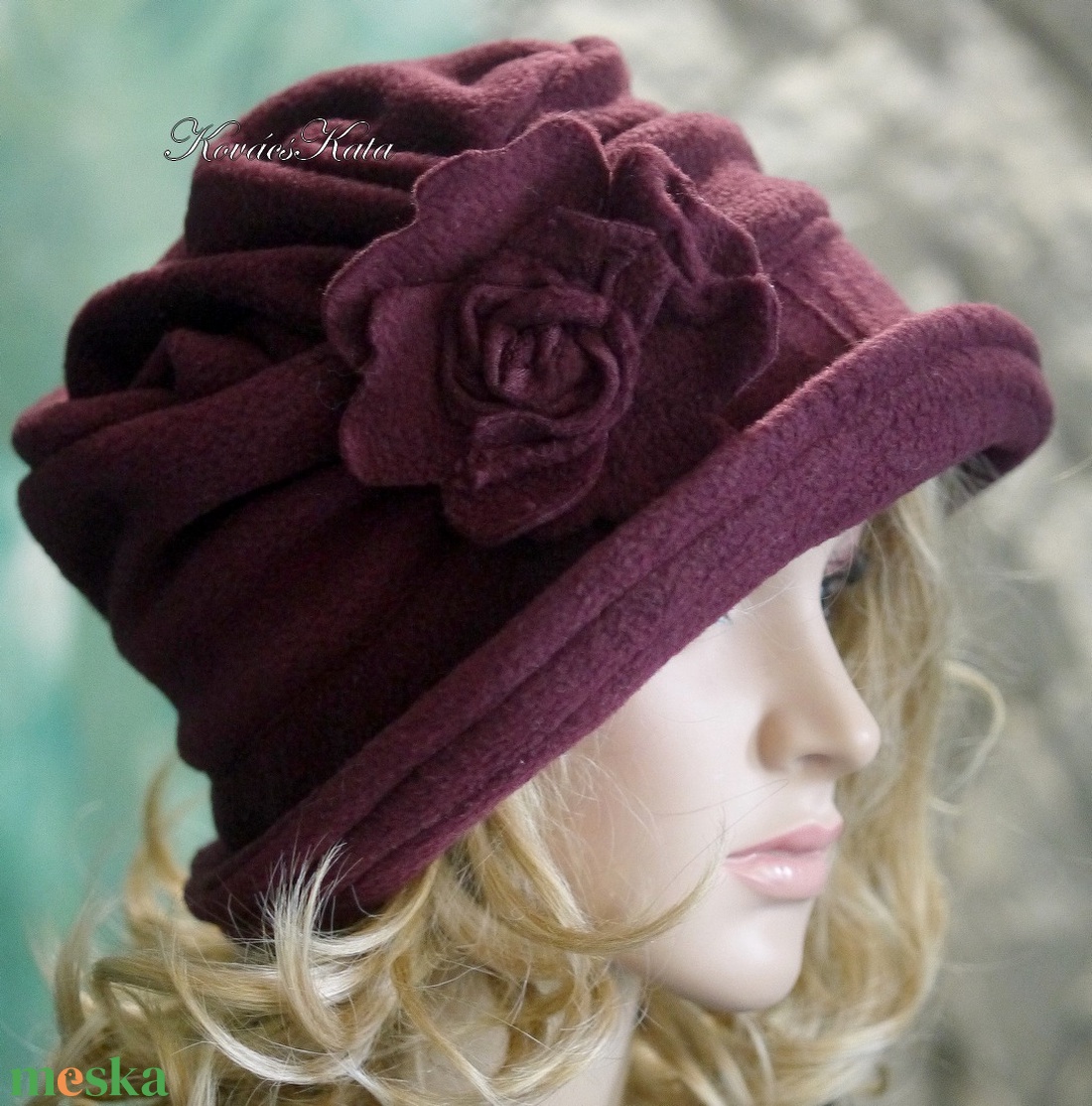 ERNA cloche/ sötétbordó - polár flapper kalap - ruha & divat - sál, sapka, kendő - kalap - Meska.hu ERNA cloche/ sötétbordó - polár flapper kalap - ruha & divat - sál, sapka, kendő - kalap - Meska.hu