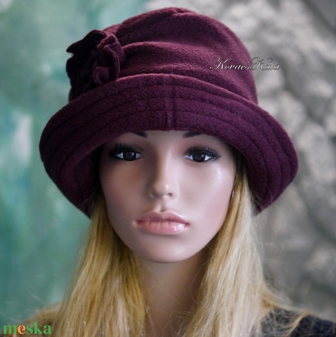 ERNA cloche/ sötétbordó - polár flapper kalap - ruha & divat - sál, sapka, kendő - kalap - Meska.hu ERNA cloche/ sötétbordó - polár flapper kalap - ruha & divat - sál, sapka, kendő - kalap - Meska.hu