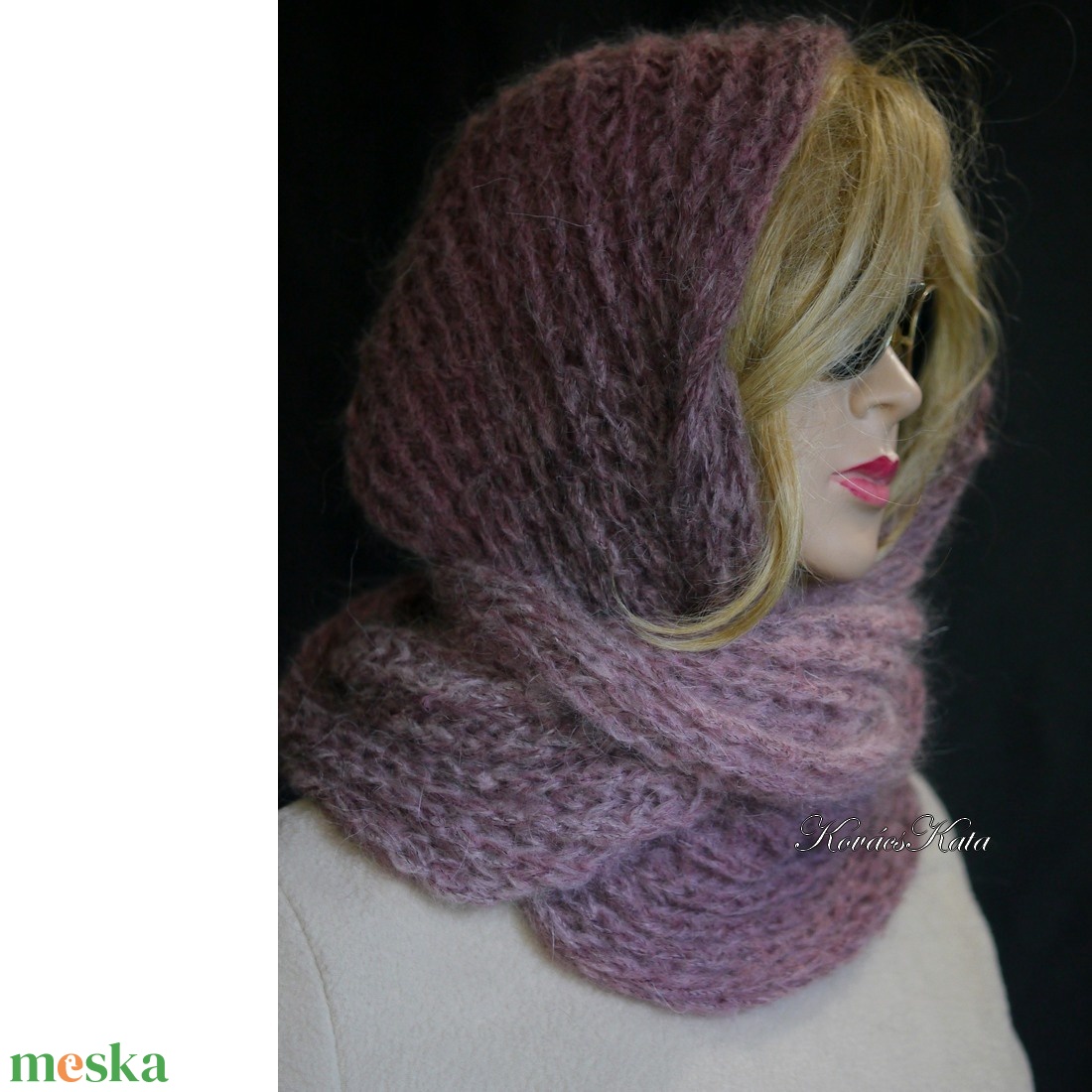 INFINITY / mohair - exkluzív kézzel kötött körsál / bordó - ruha & divat - sál, sapka, kendő - sál - Meska.hu INFINITY / mohair - exkluzív kézzel kötött körsál / bordó - ruha & divat - sál, sapka, kendő - sál - Meska.hu