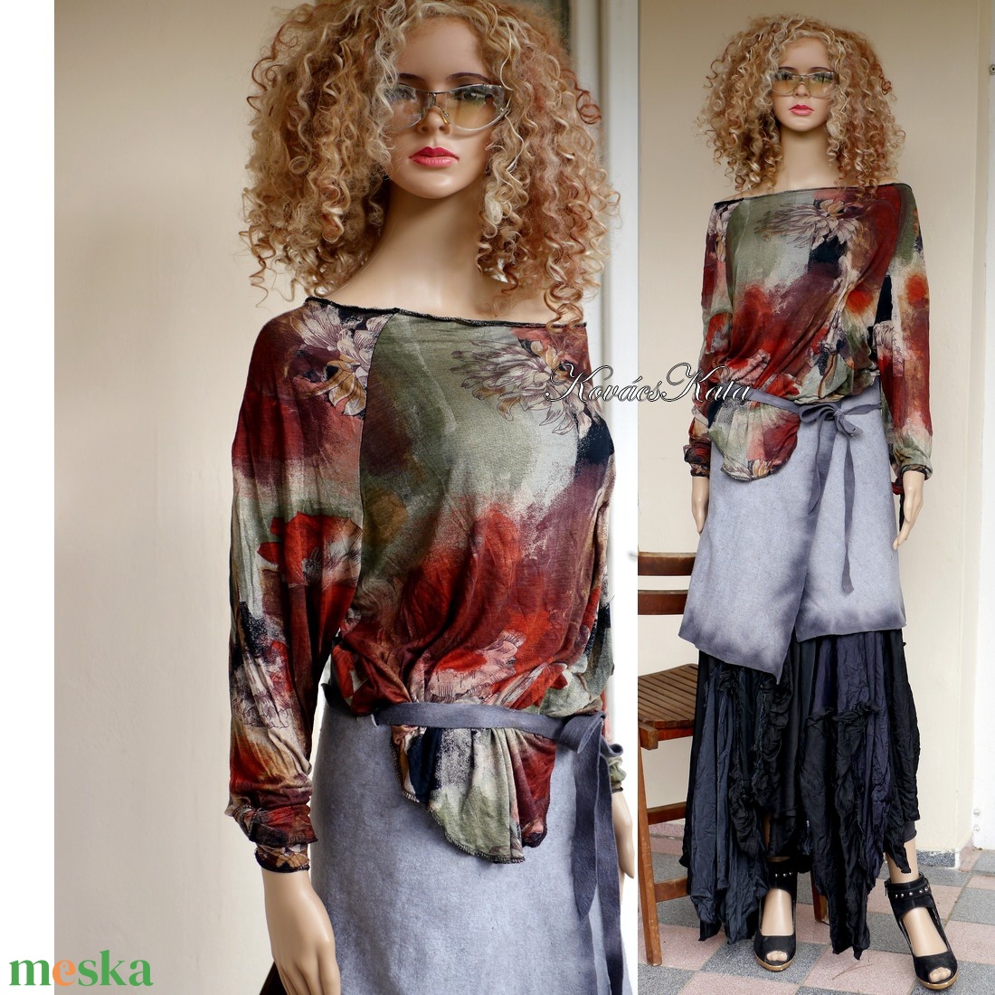 GRUNGE FELSŐ - túlméretes jersey tunika, blúz - ruha & divat - női ruha - pulóver - Meska.hu GRUNGE FELSŐ - túlméretes jersey tunika, blúz - ruha & divat - női ruha - pulóver - Meska.hu