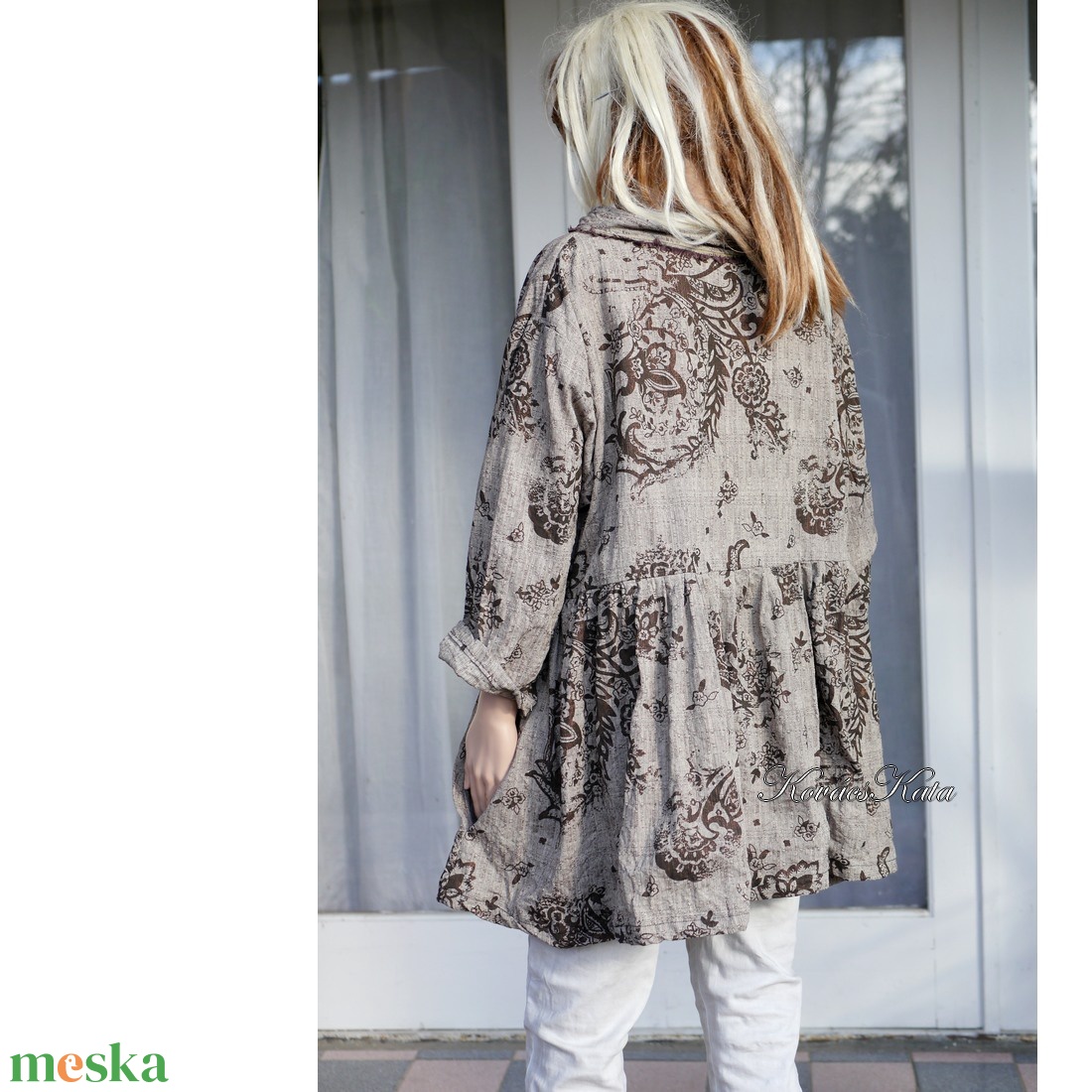 INDIRA - lagenlook babydoll kabátka - ruha & divat - női ruha - kabát - Meska.hu INDIRA - lagenlook babydoll kabátka - ruha & divat - női ruha - kabát - Meska.hu