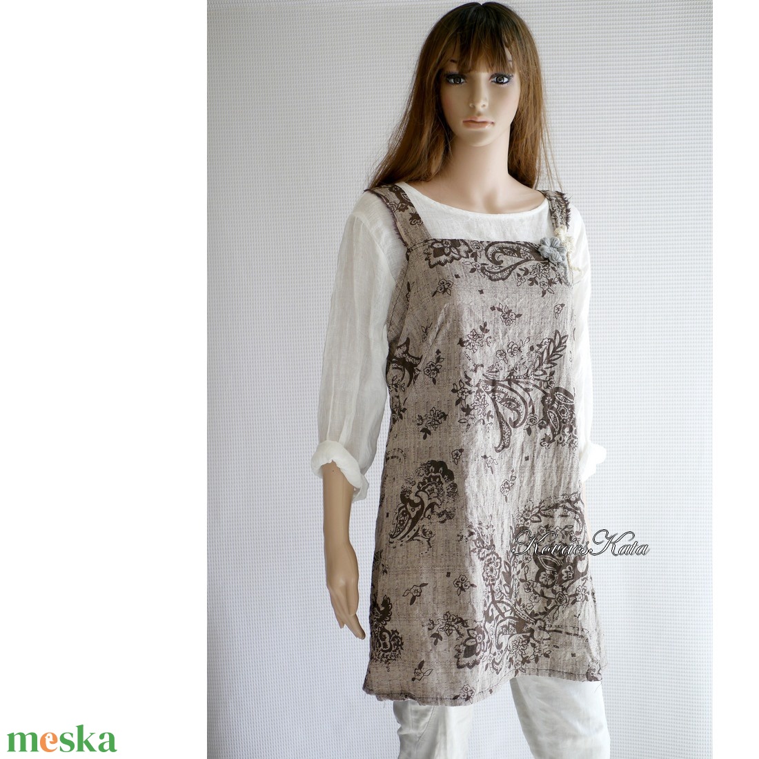 INDIRA JUMPER - bohém rövid kötényruha - ruha & divat - női ruha - ruha - Meska.hu INDIRA JUMPER - bohém rövid kötényruha - ruha & divat - női ruha - ruha - Meska.hu