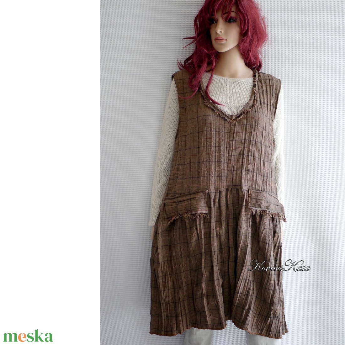 GRUNGE JUMPER - lagenlook flapper ruha / barna - ruha & divat - női ruha - ruha - Meska.hu GRUNGE JUMPER - lagenlook flapper ruha / barna - ruha & divat - női ruha - ruha - Meska.hu