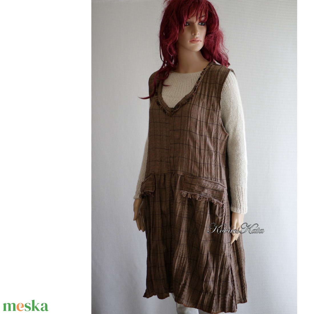 GRUNGE JUMPER - lagenlook flapper ruha / barna - ruha & divat - női ruha - ruha - Meska.hu GRUNGE JUMPER - lagenlook flapper ruha / barna - ruha & divat - női ruha - ruha - Meska.hu